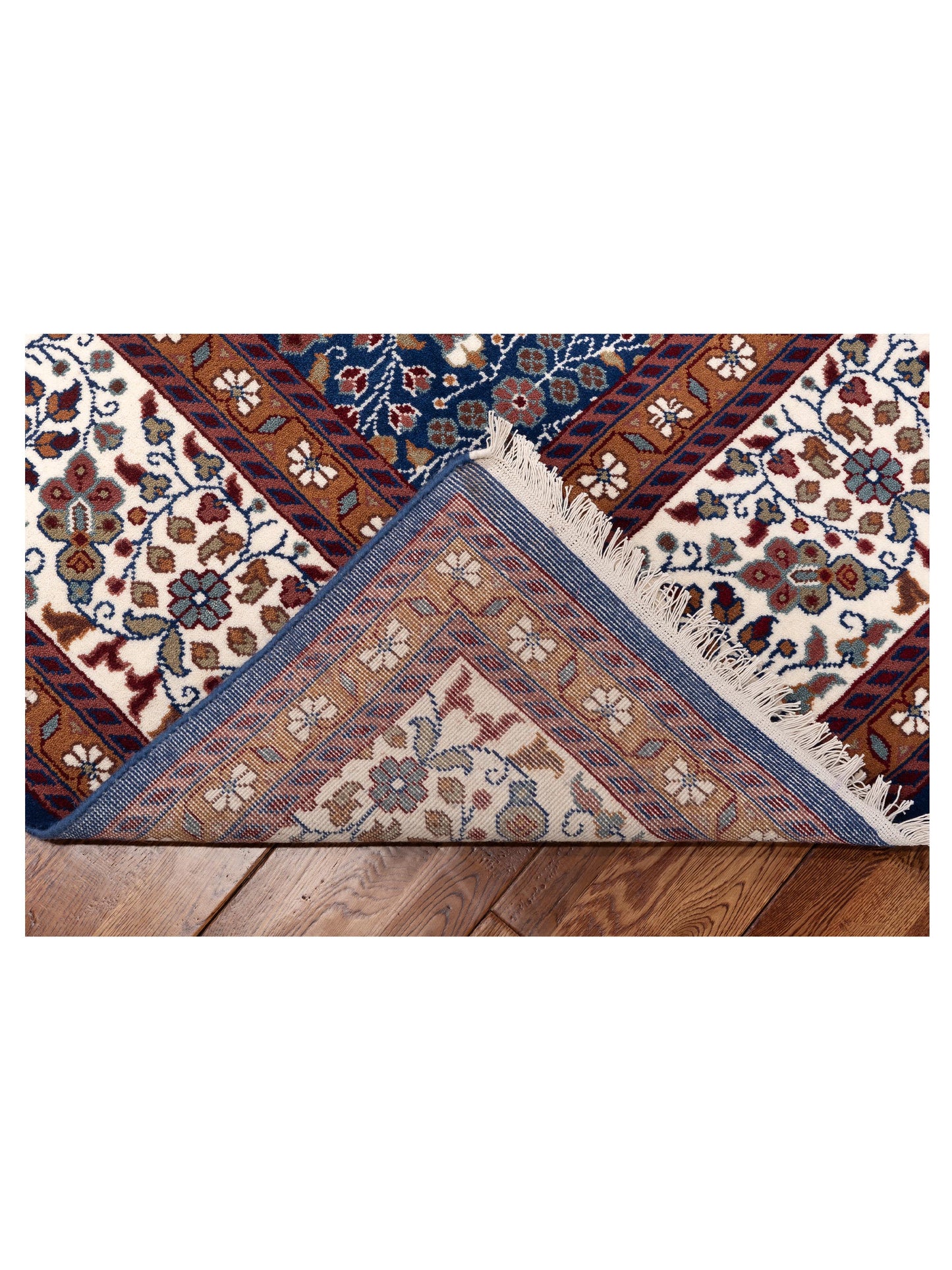Kayseri 153053 Blue Ivory 10.1x13 Hand Knotted Rug