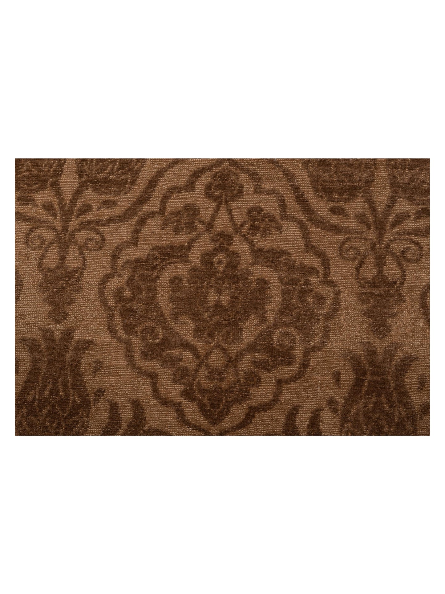 Defne Tulip Brown Dark Brown 8.3x10 Hand Knotted Rug