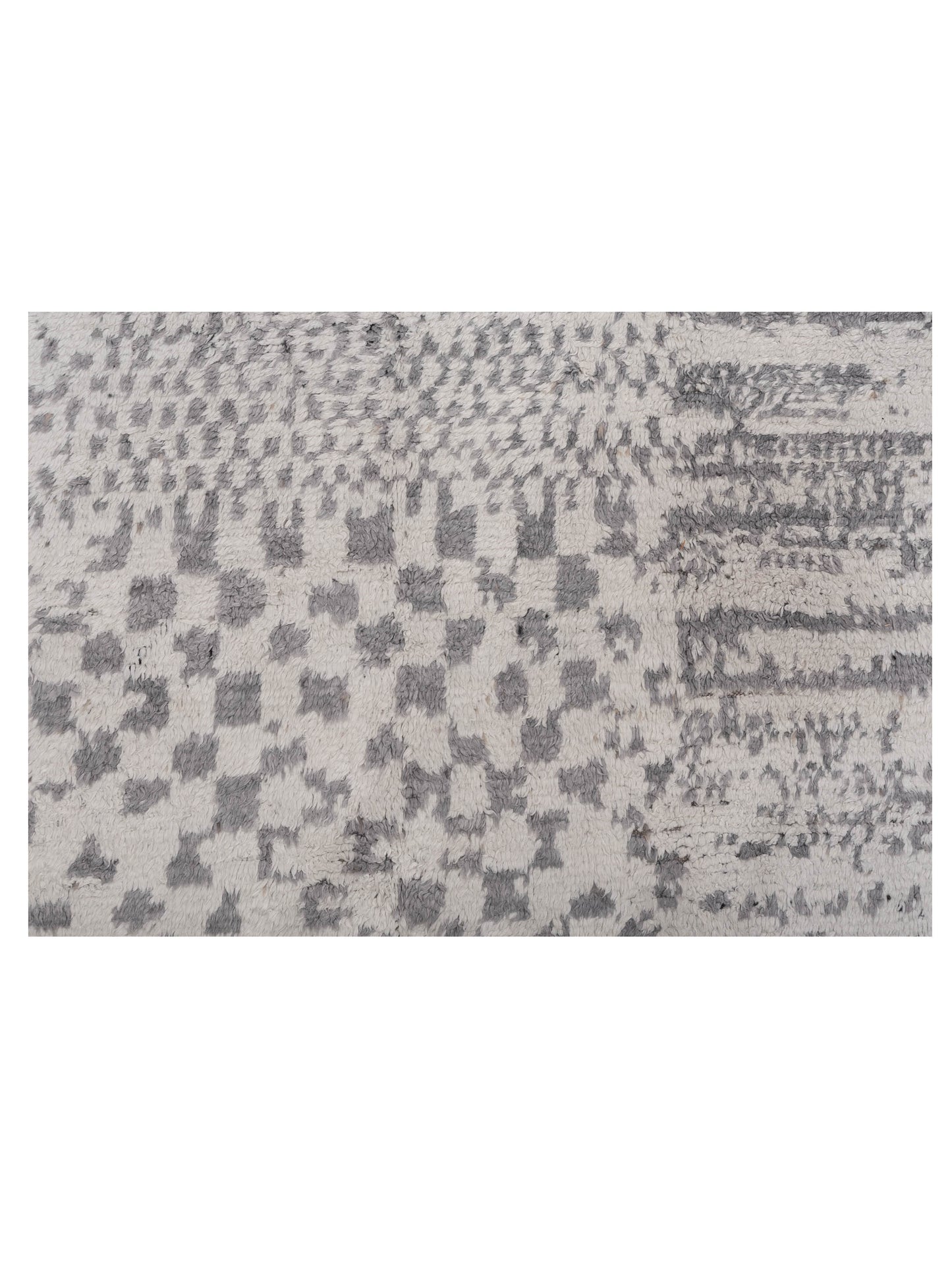 Atlas 150396 Ivory Gray 8.3x9.7 Hand Knotted Rug