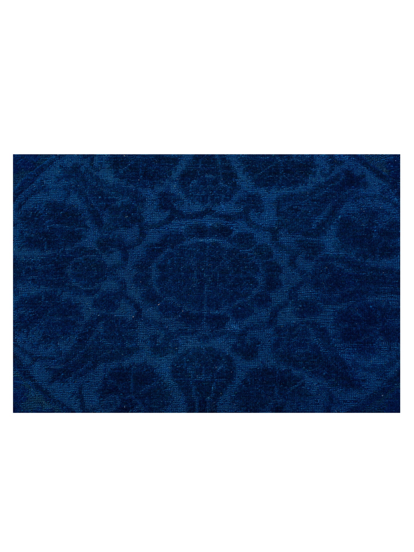 Color Bouquet 109183 Dark Blue Dark Blue 9.1x11.3 Hand Knotted Rug