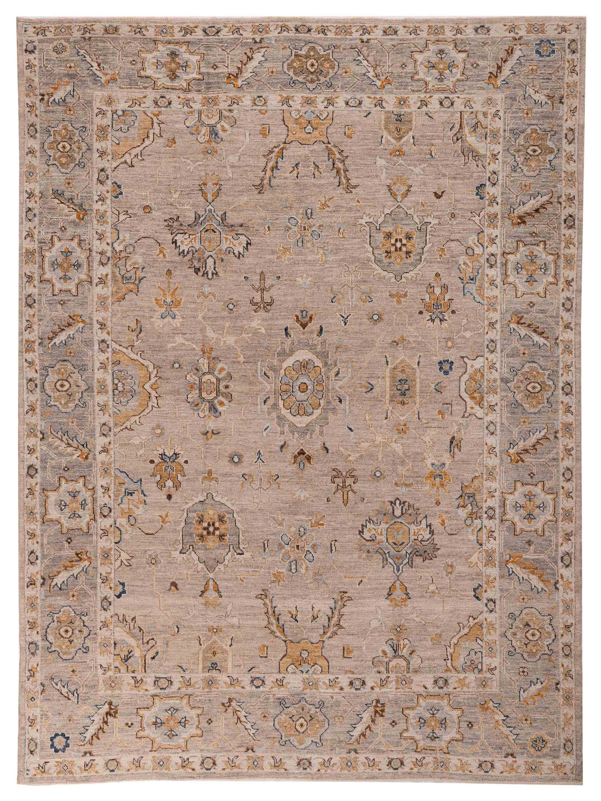 Anadol Angora Oushak  Silver Gray Traditional
