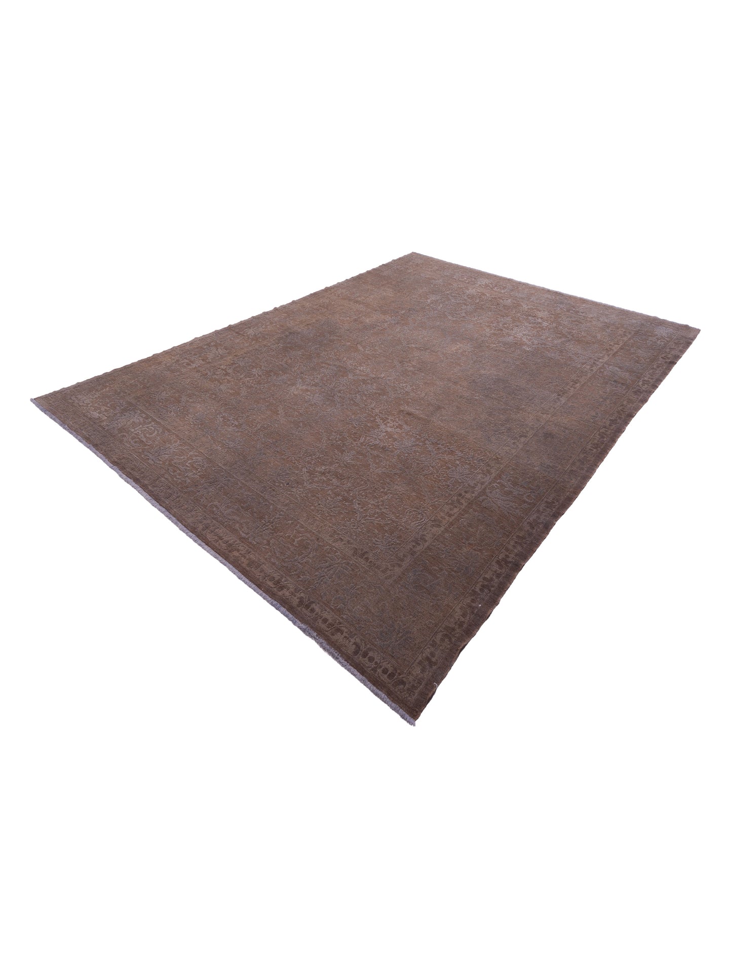 Color Bouquet 108867 Brown Gray 10.3x13.6 Hand Knotted Rug