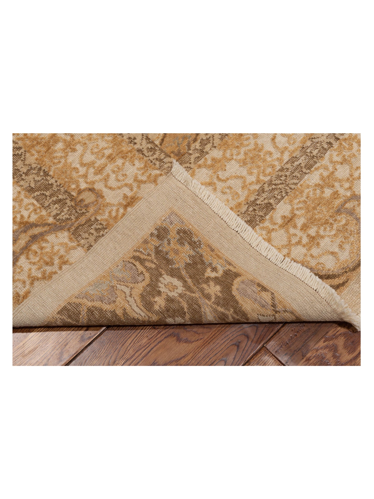 Defne 141296 Ivory Gold 8.4x9.6 Hand Knotted Rug