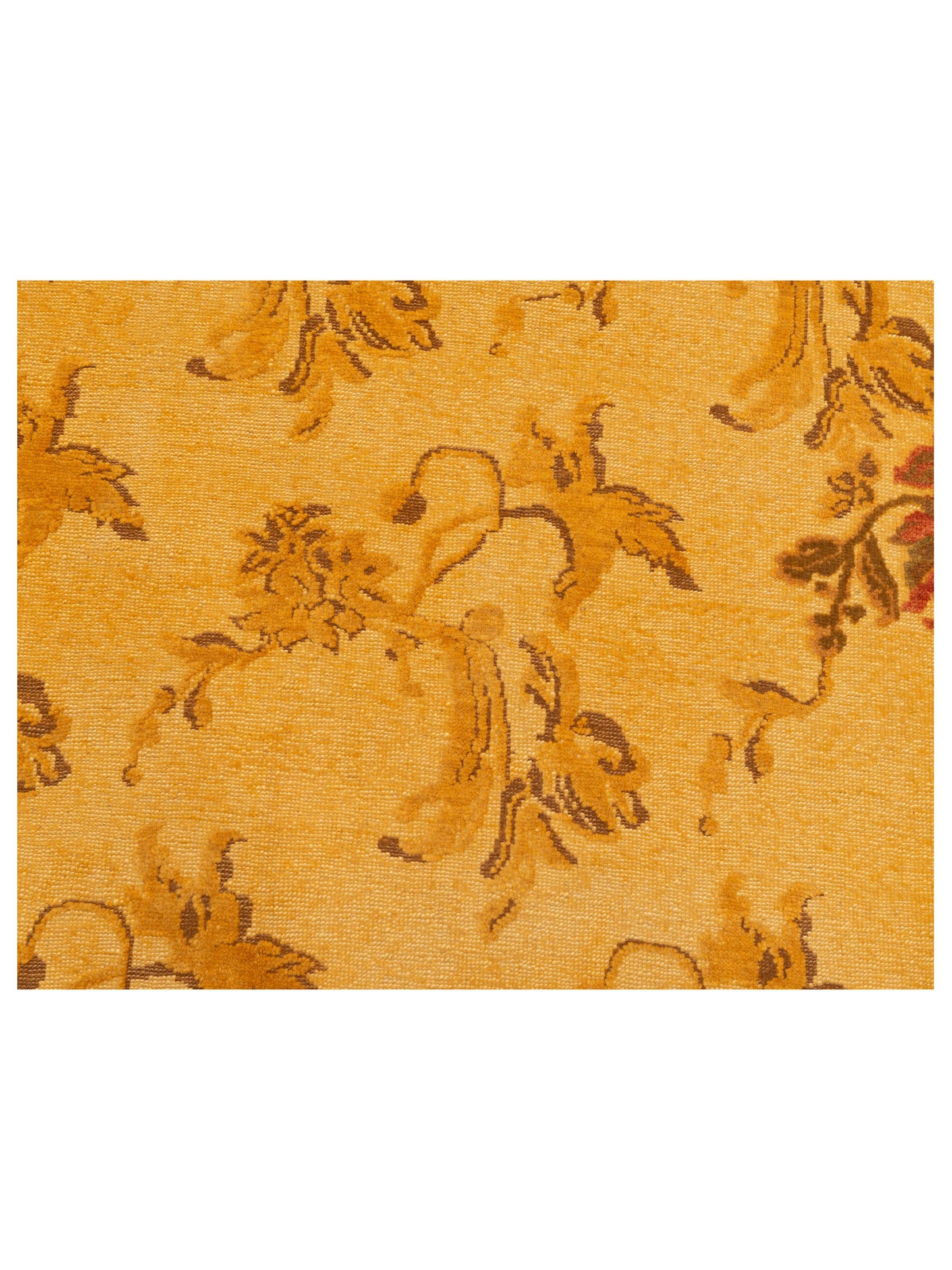 Vintage 109000 Yellow 6.8x9.6 Hand Knotted Rug