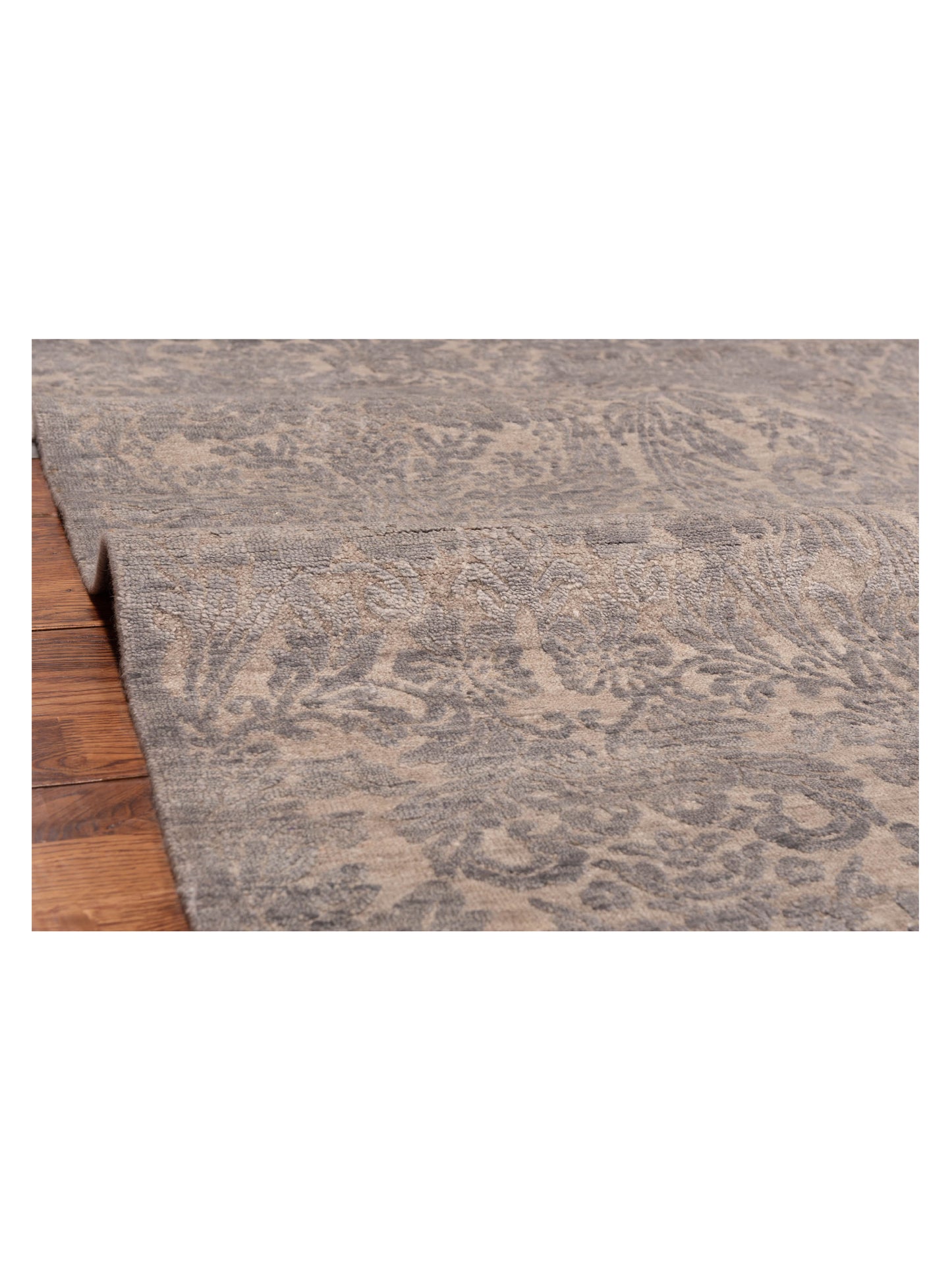 Tibetino 128071 Gray 8.8x11.9 Hand Knotted Rug