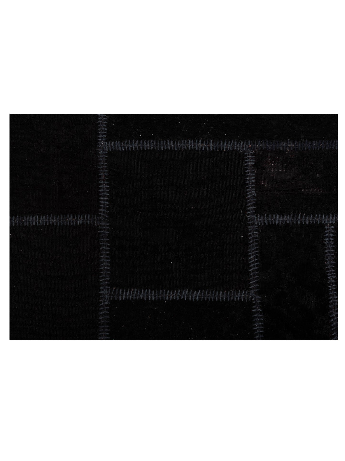 Turkish Vestige Patchwork 109492 Black 6.6x9.10 Hand Knotted Rug