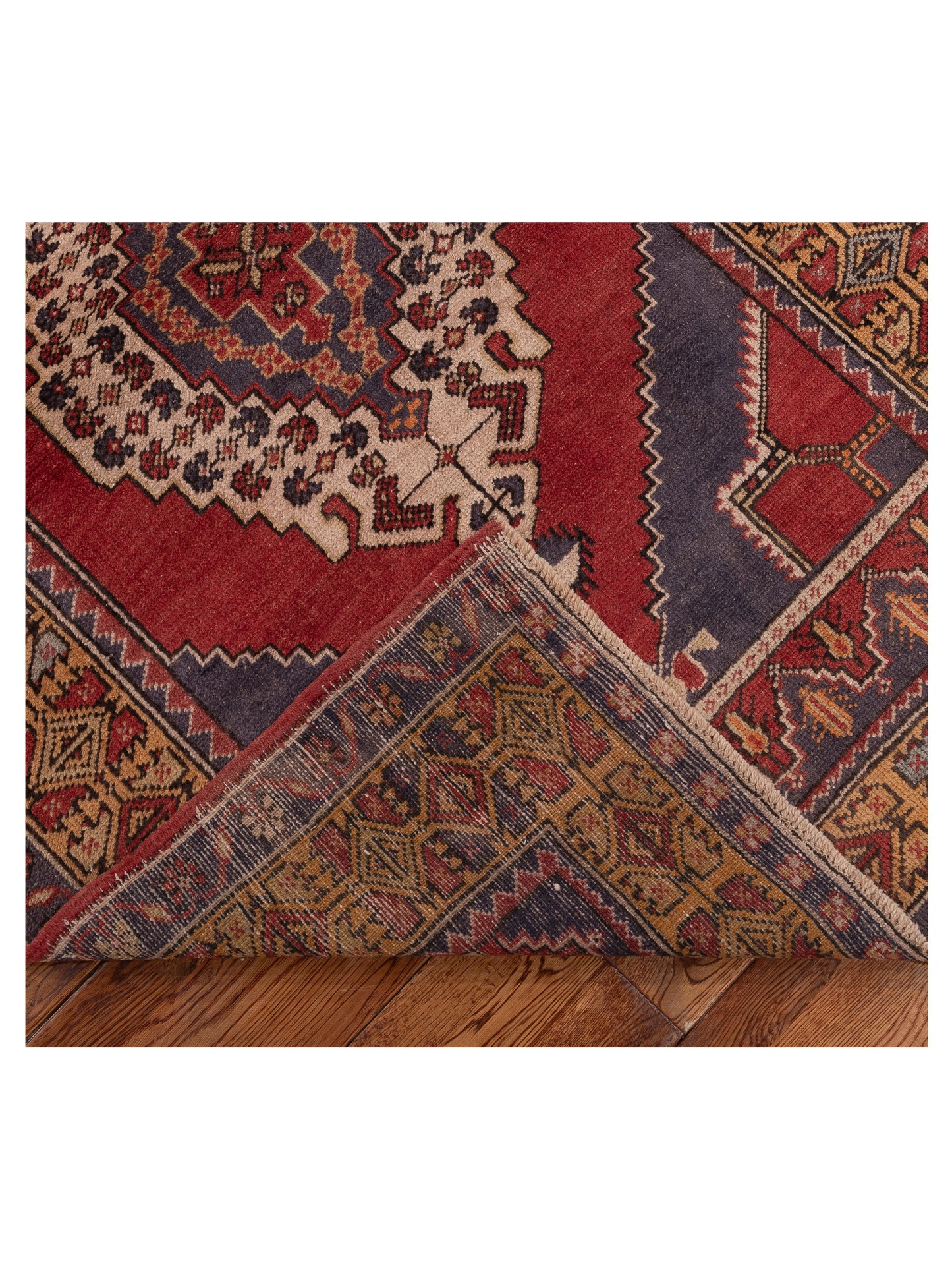 Old Anatolian 154117 Red Gold 3.11x5.10 Hand Knotted Rug