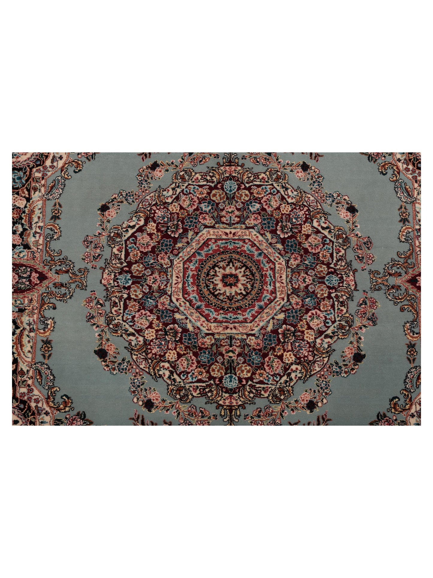 Mastersilk 148549 Blue Black 4.1x6 Hand Knotted Rug
