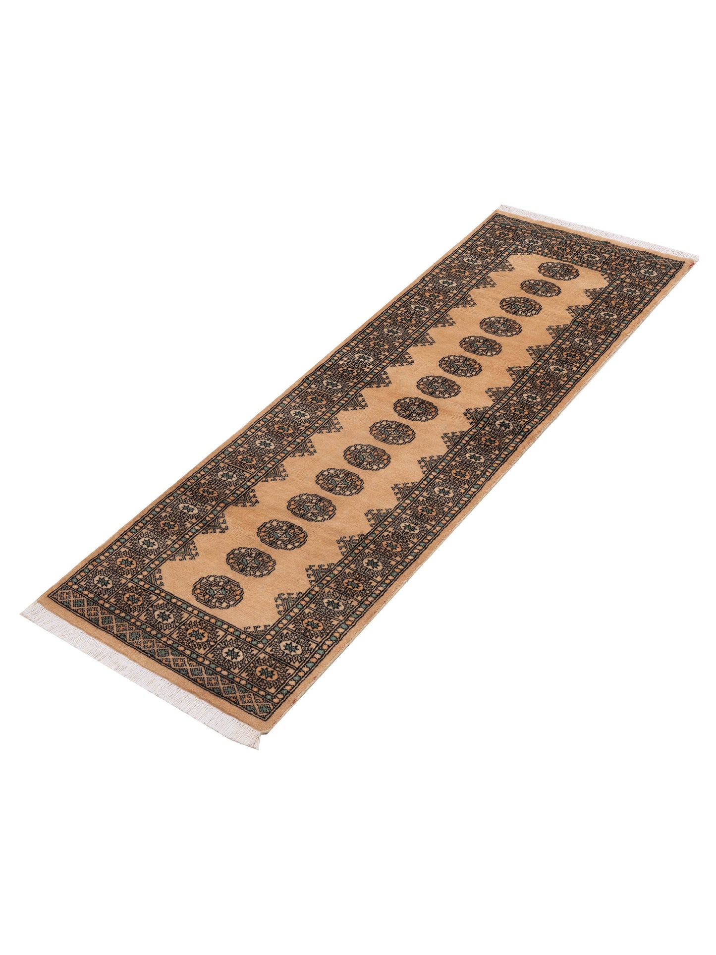 Bokhara 151469 Beige Beige 2.7x8.1 Hand Knotted Rug