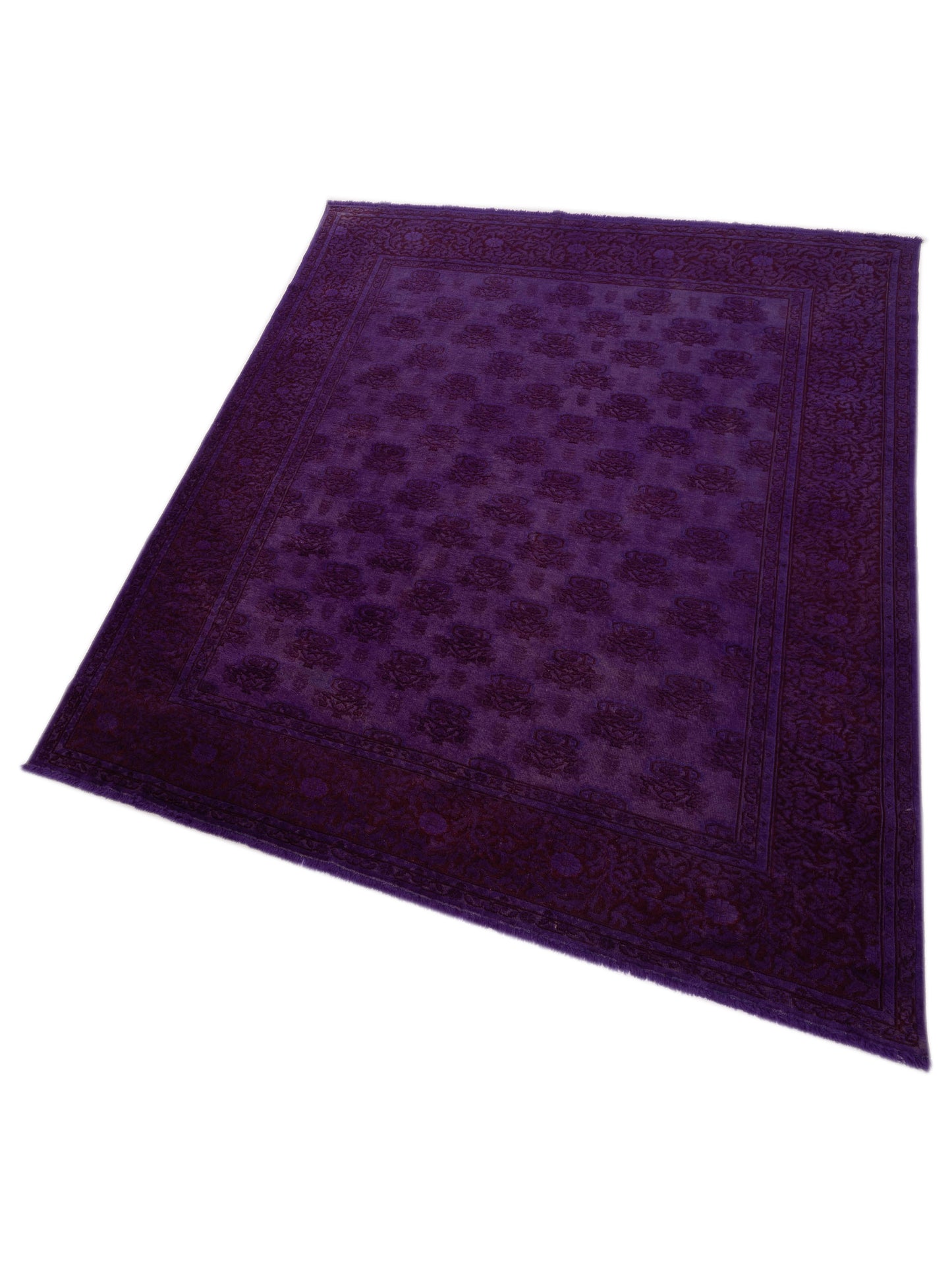 Vintage 108914 Purple 6.10x8.3 Hand Knotted Rug