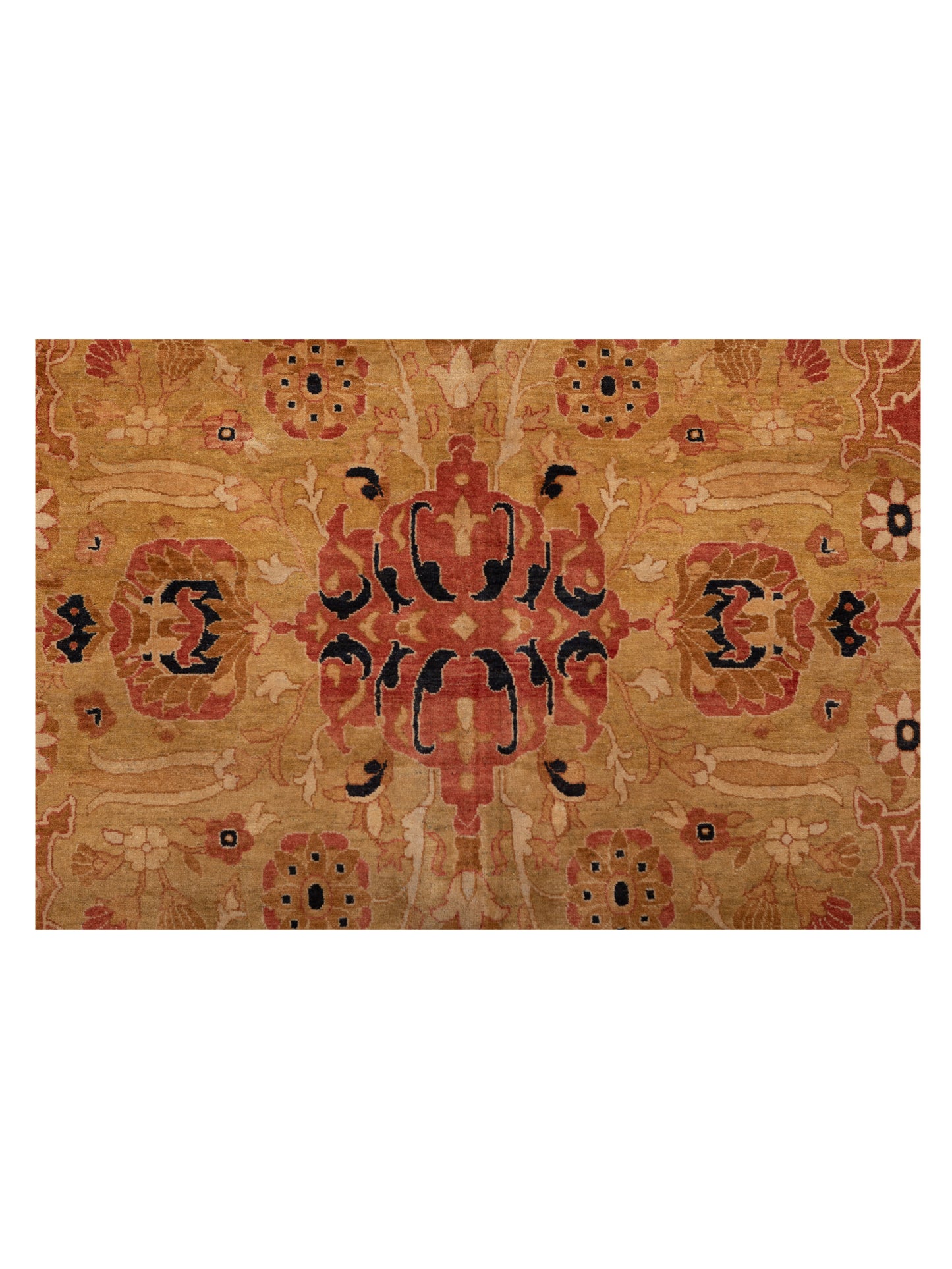Haji Jalili 111366 Rust Gold 12.2x15.1 Hand Knotted Rug