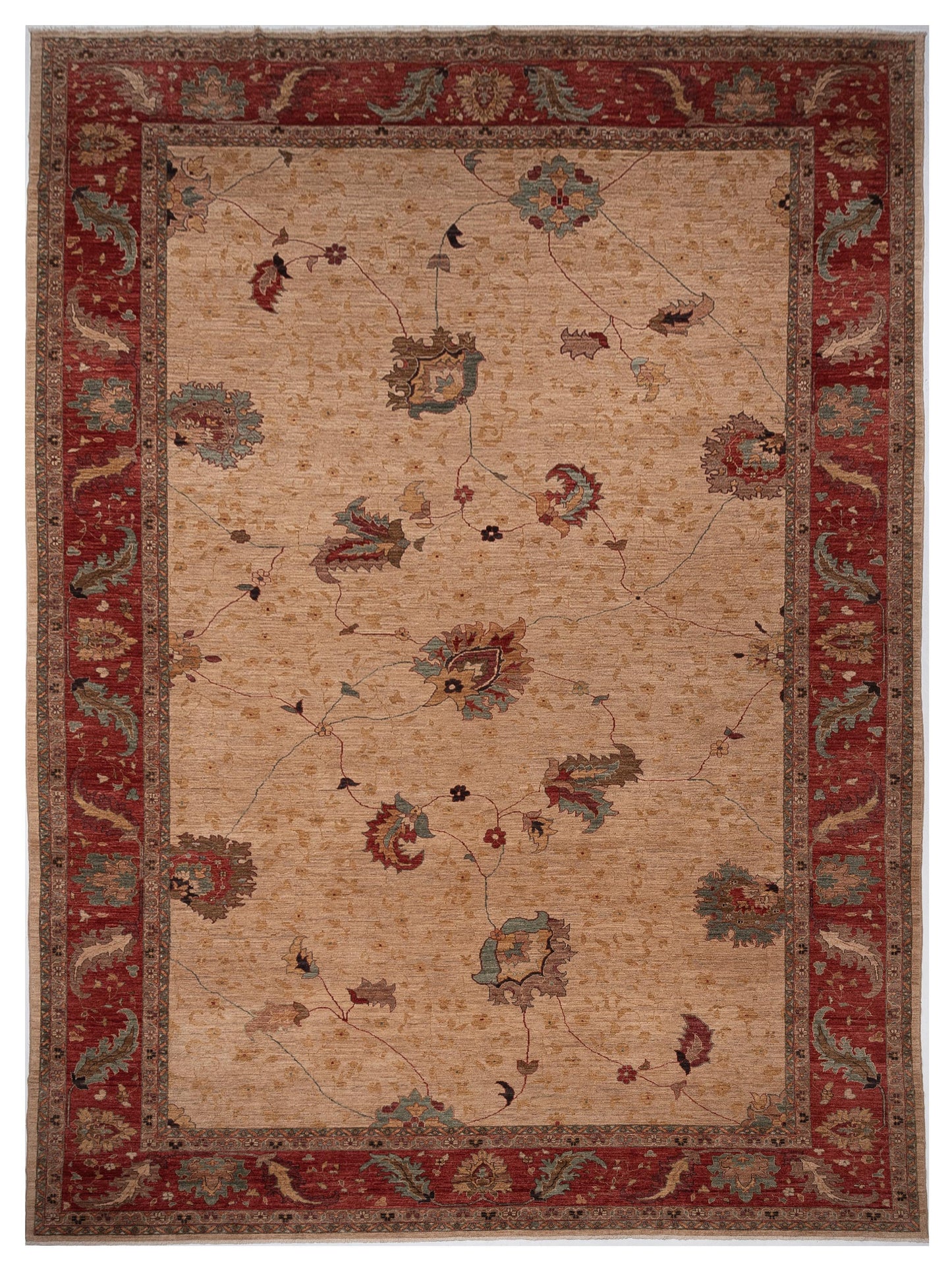 Pasha Elvan  Beige Red Traditional