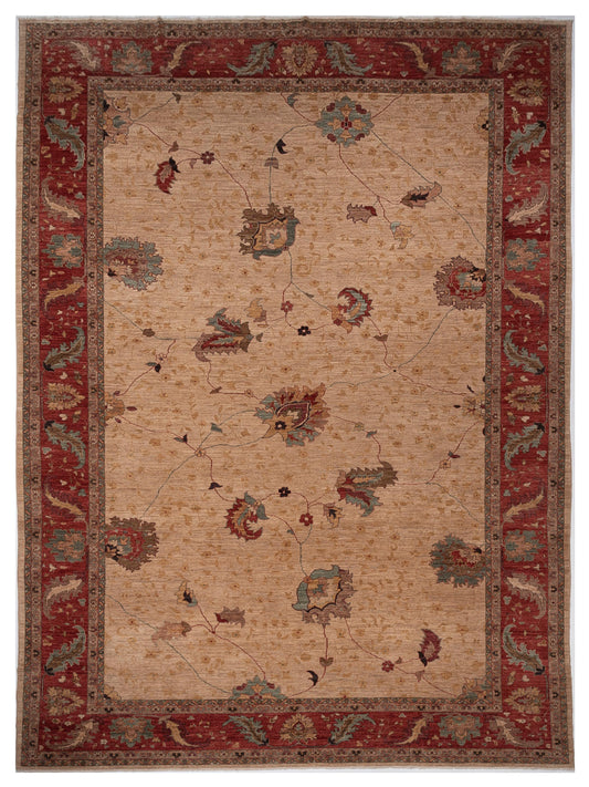 Pasha Elvan  Beige Red Traditional