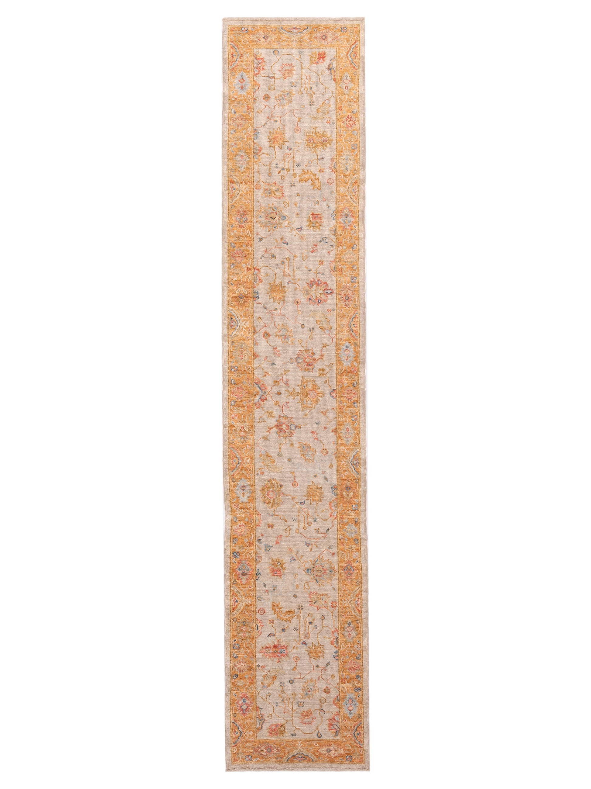 Anadol Angora Oushak  Ivory Orange Traditional