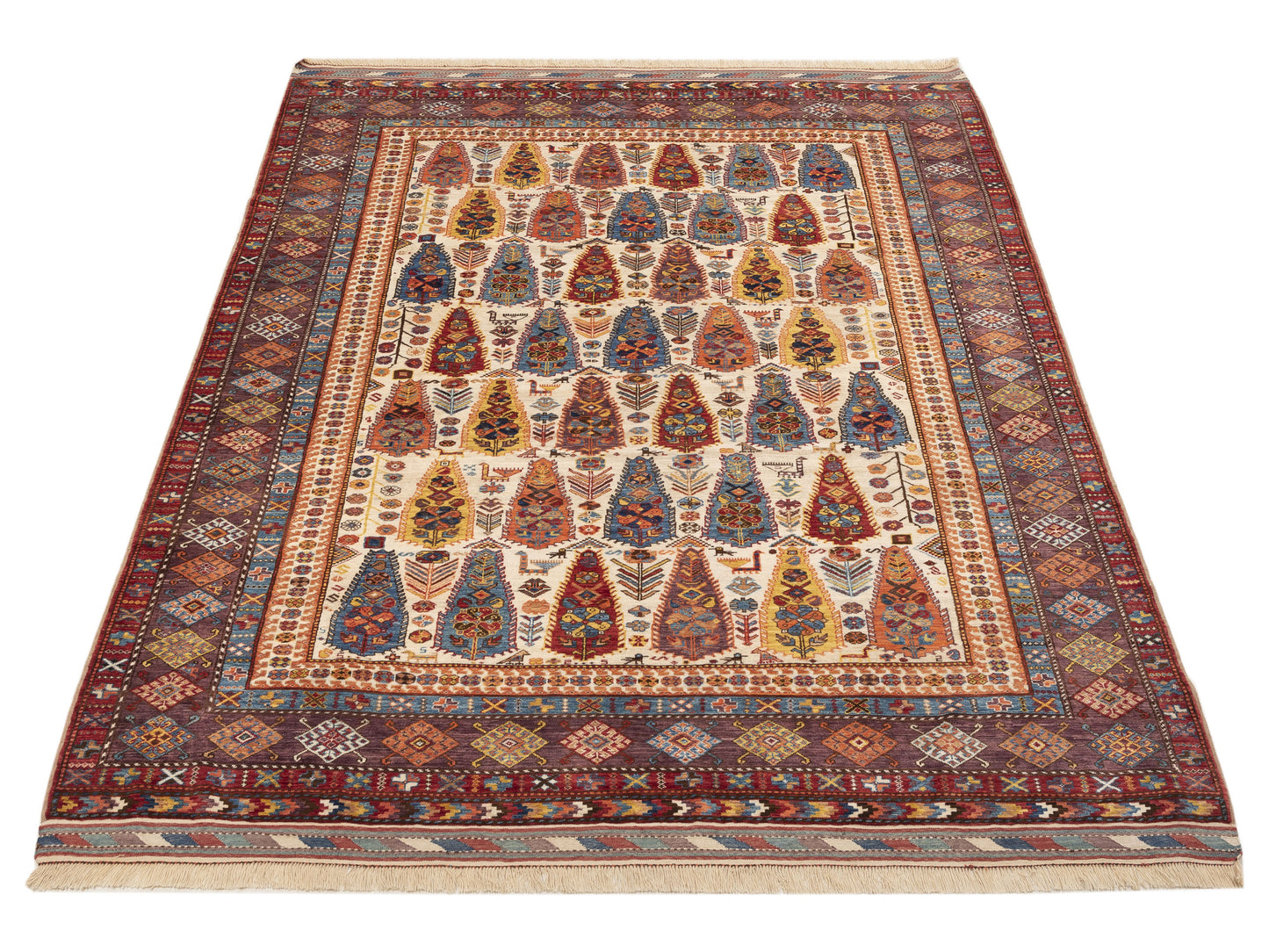 Sultan 152378 Multi Multi 7.3x9.9 Hand Knotted Rug