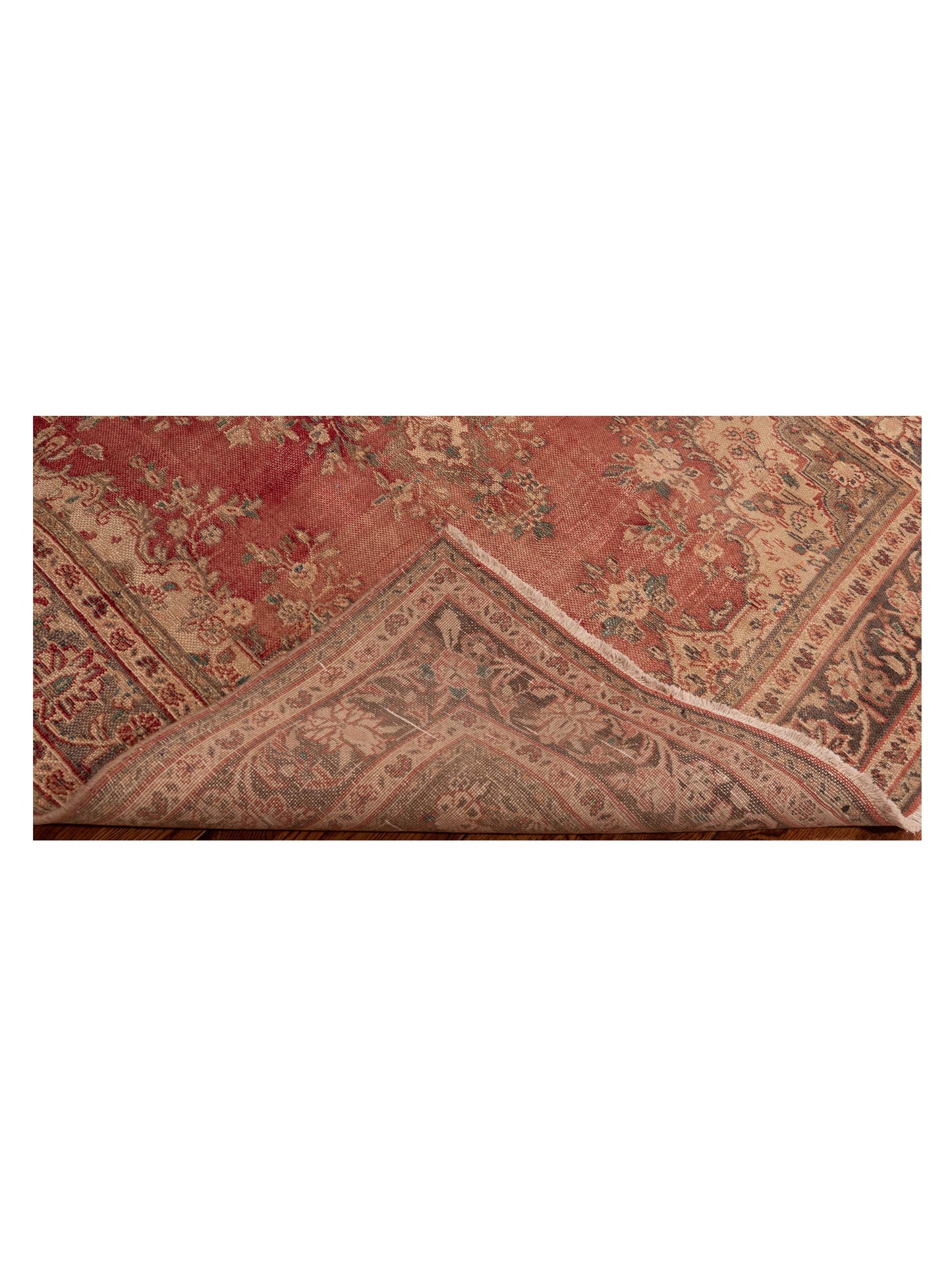 Persian 147743 Rust Gray 4.6x7.1 Hand Knotted Rug