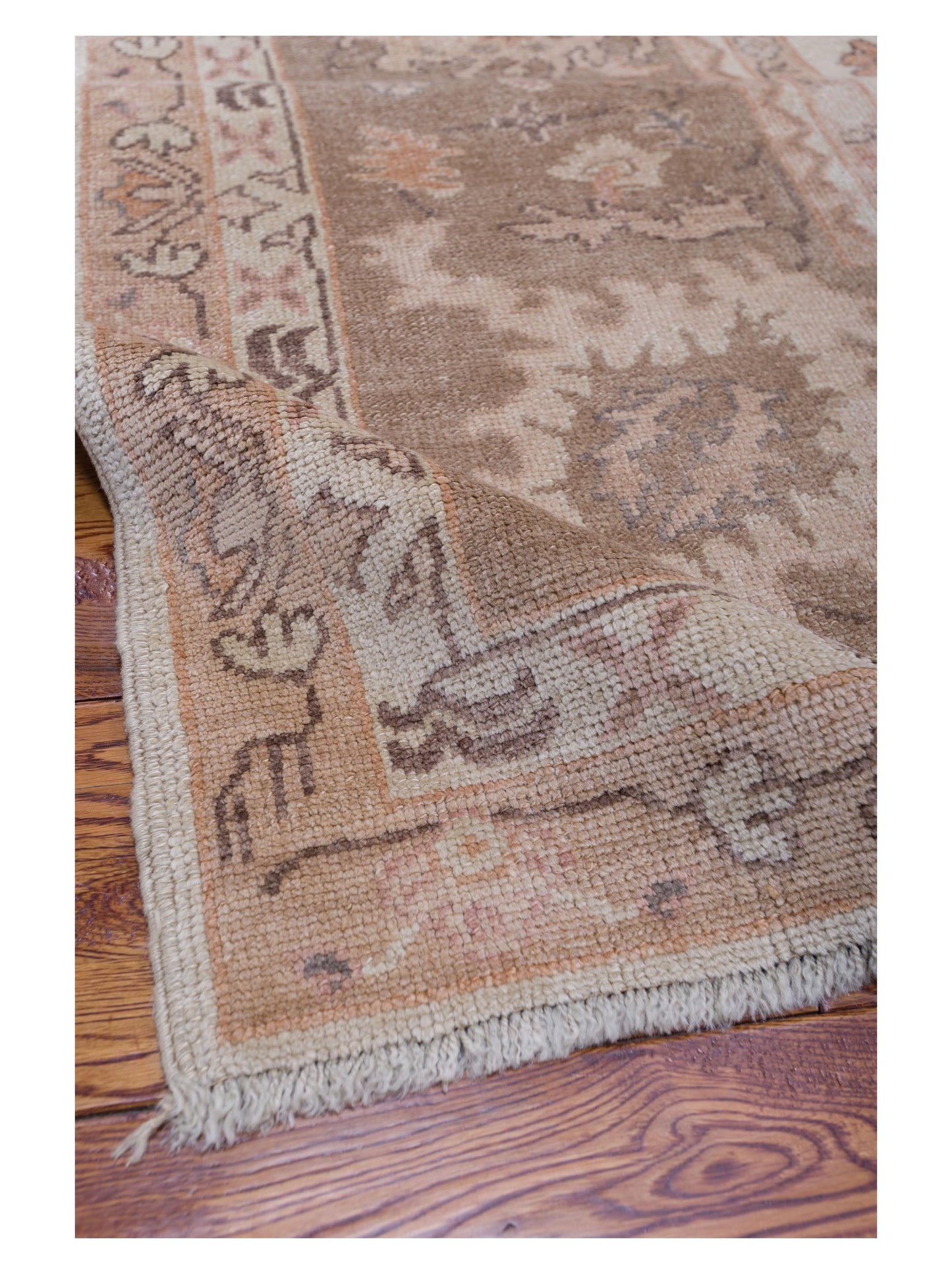 Angora Oushak 108126 Beige Brown 10x13.5 Hand Knotted Rug