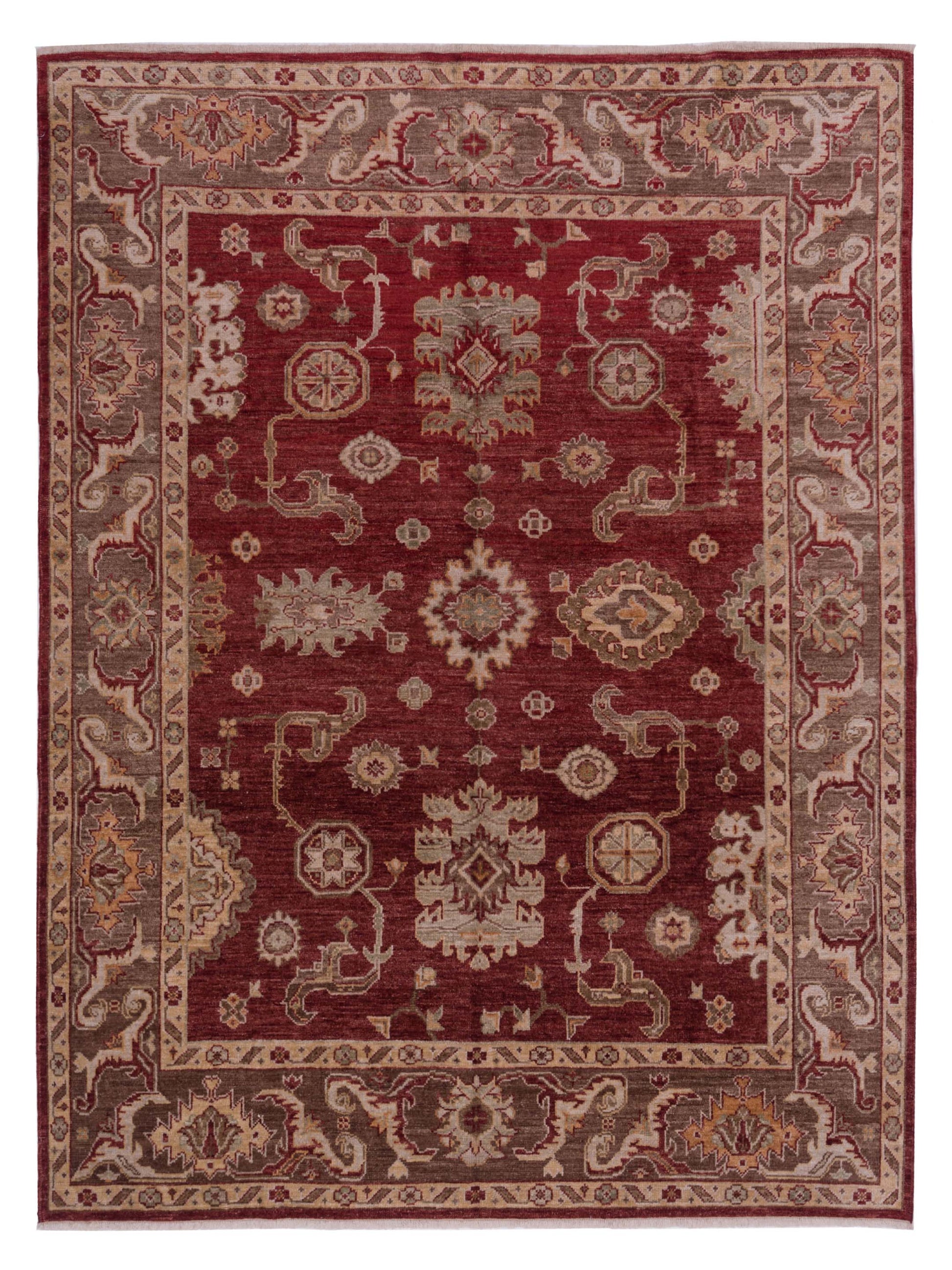 Anadol Angora Oushak  Red Brown Traditional