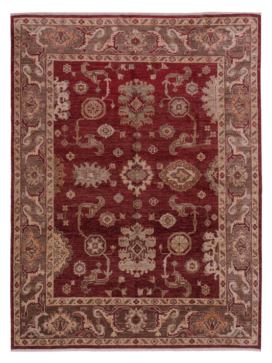 Anadol Angora Oushak  Red Brown Traditional