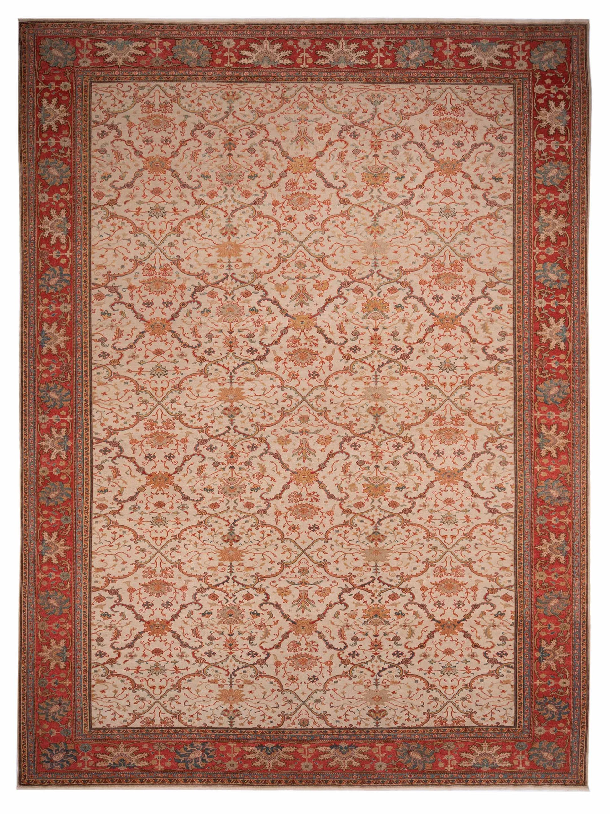 Pasha Antique Loom  Ivory Rust Transitional