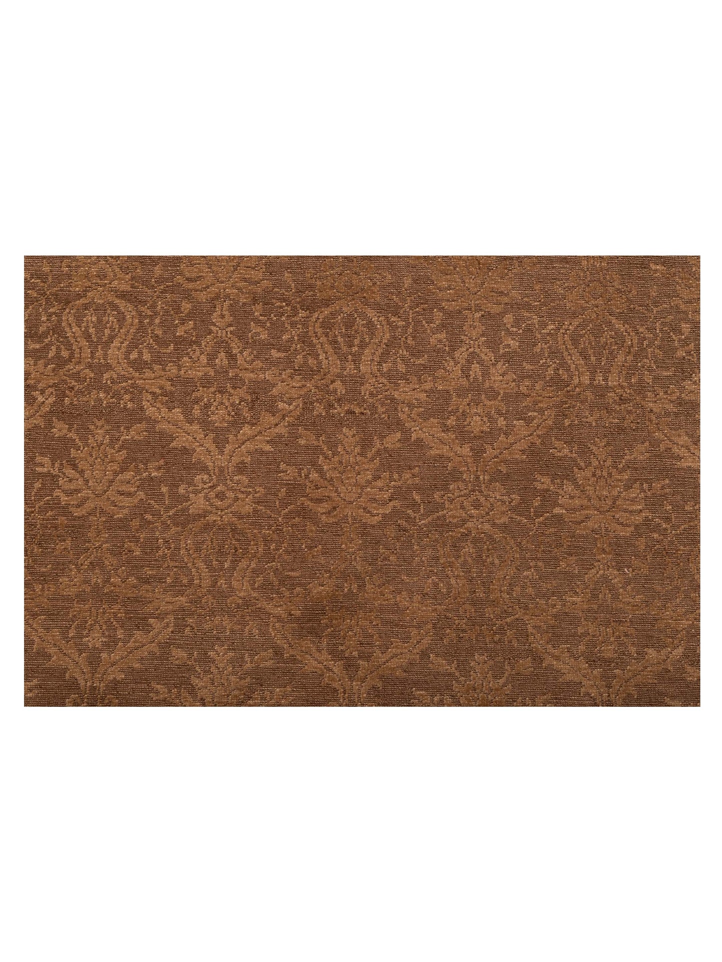 Defne Begonia Dark Brown Brown 9.4x12 Hand Knotted Rug