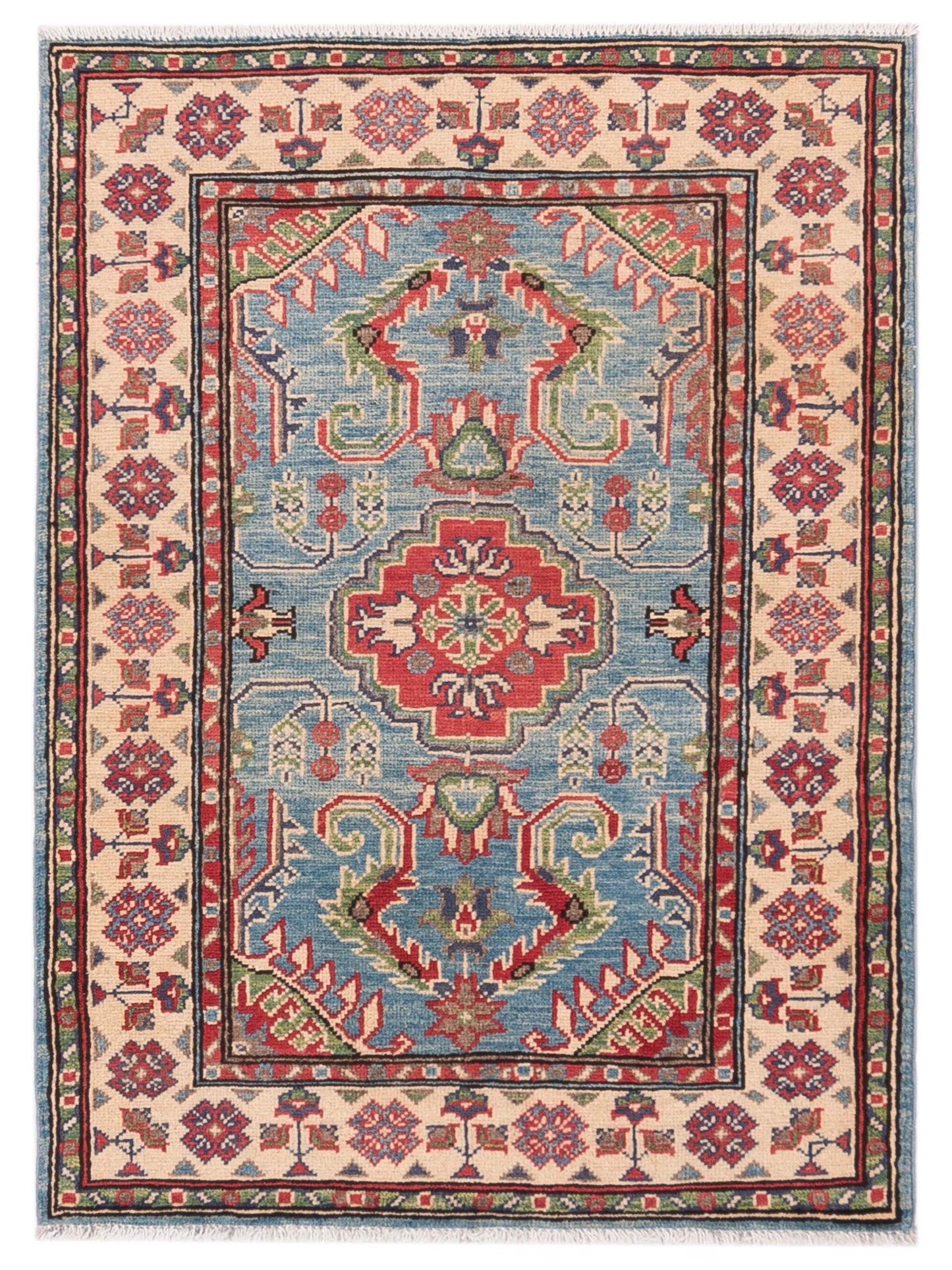 Nomad Kazak  Blue Ivory Traditional