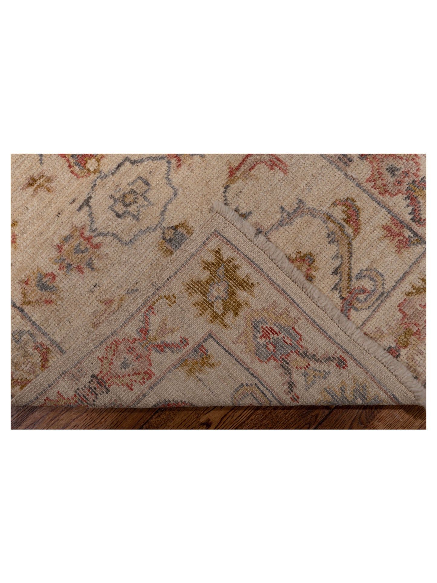 Angora Oushak 141221 Ivory Ivory 2.9x13.10 Hand Knotted Rug