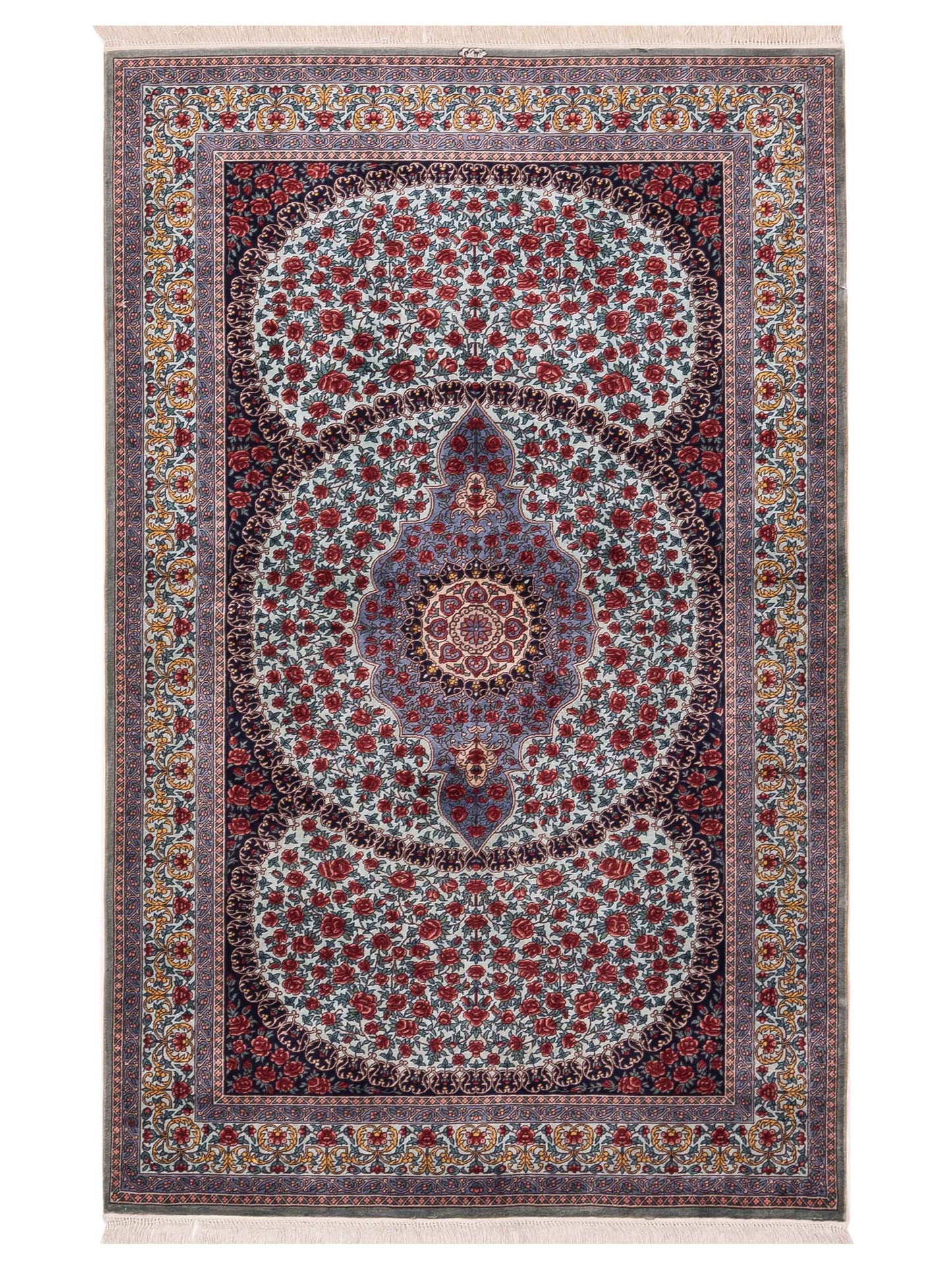Pasha Pure Silk  Blue Blue Traditional