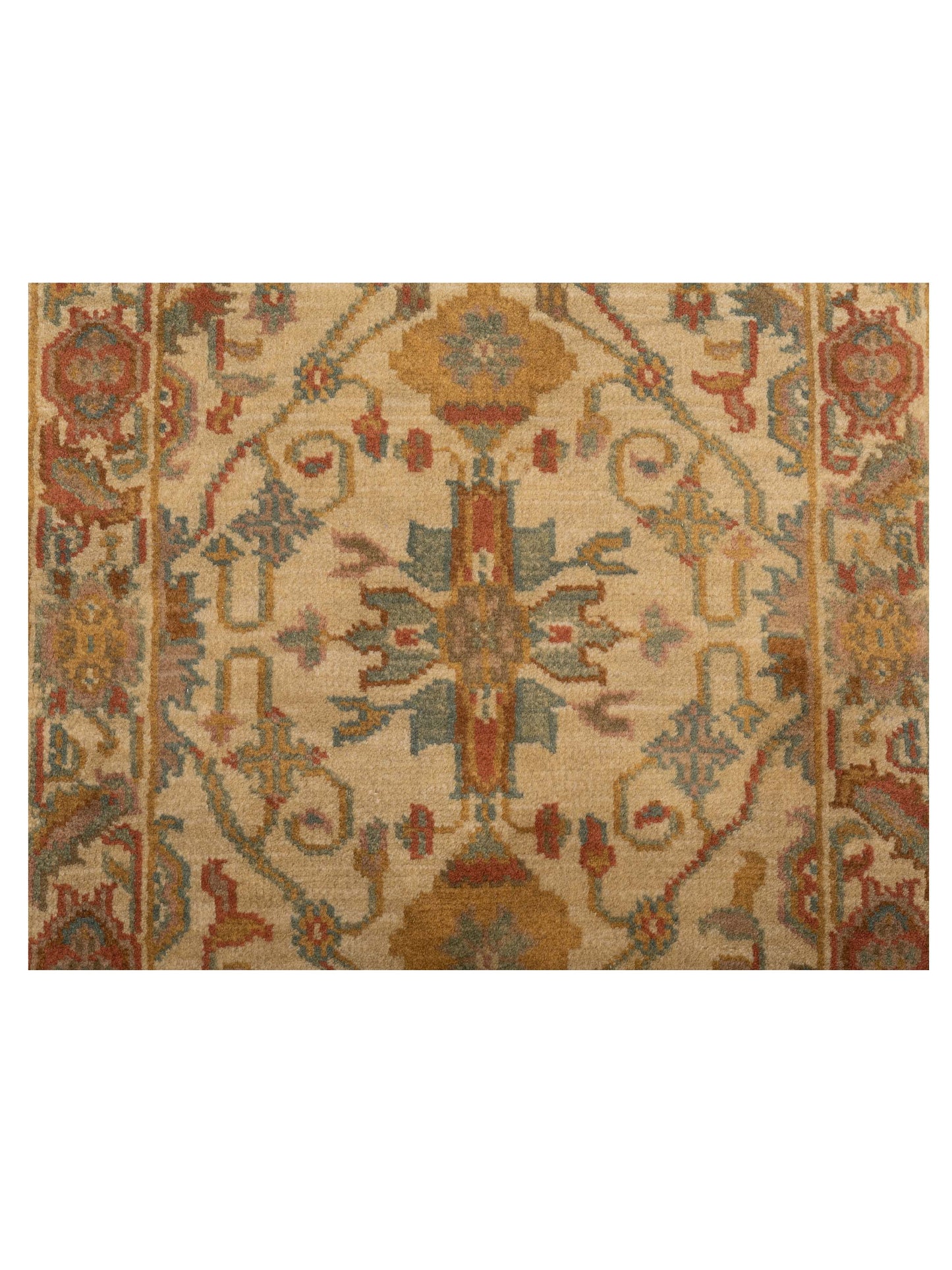 Lilac 103175 Beige Beige 2x4 Hand Knotted Rug