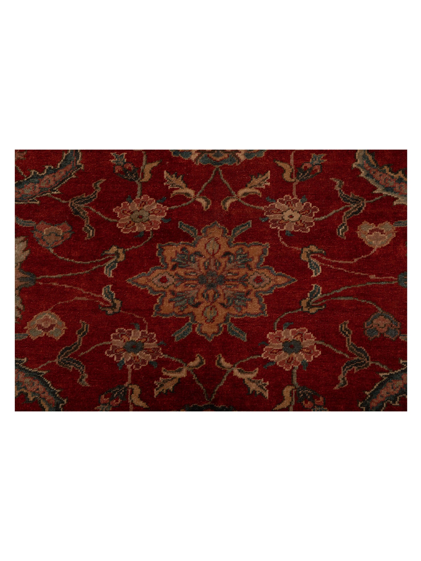 Antique Loom 108181 Red Blue 10.3x17.1 Hand Knotted Rug