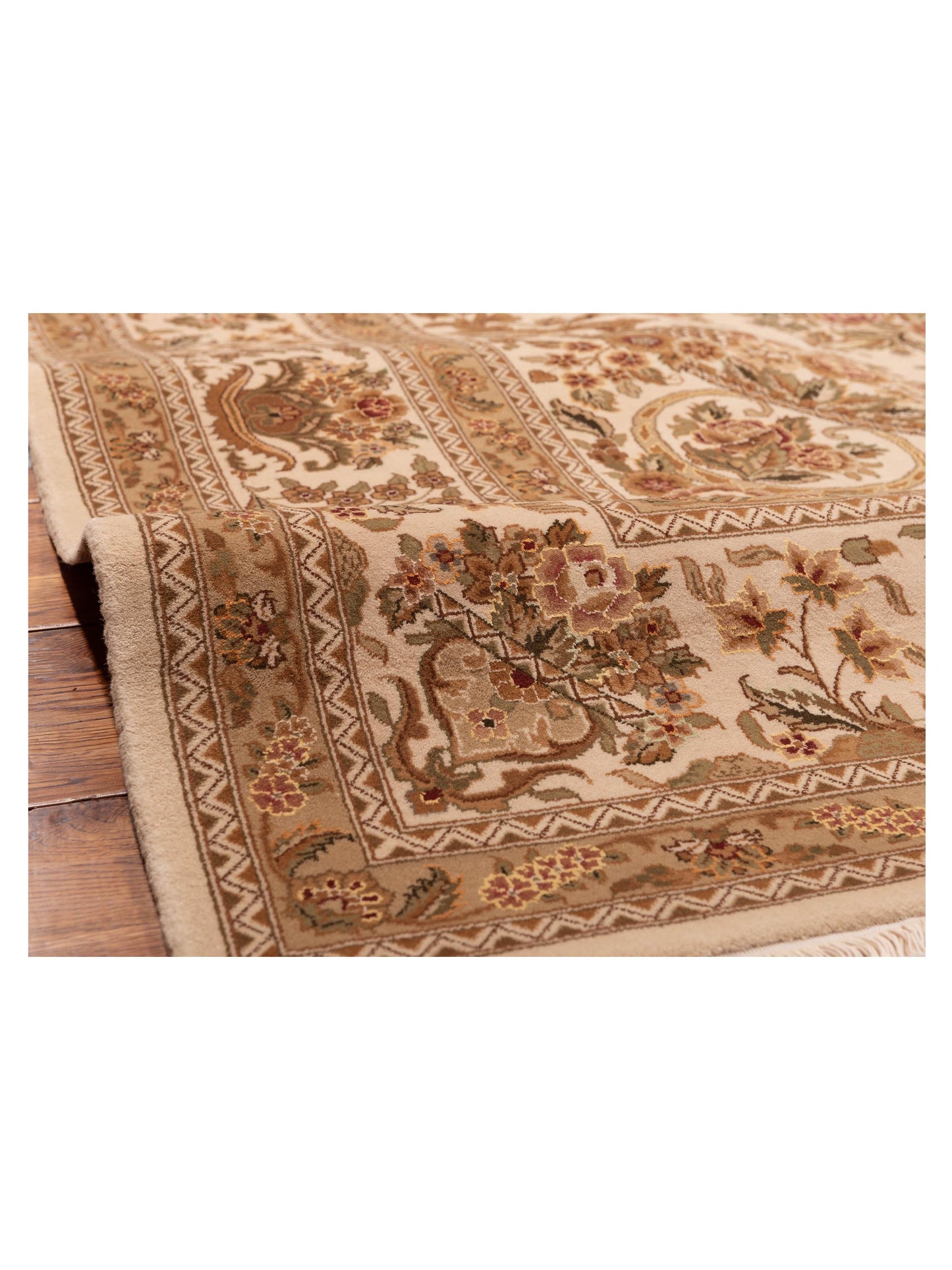Magnolia 111581 Beige Beige 9x12 Hand Knotted Rug