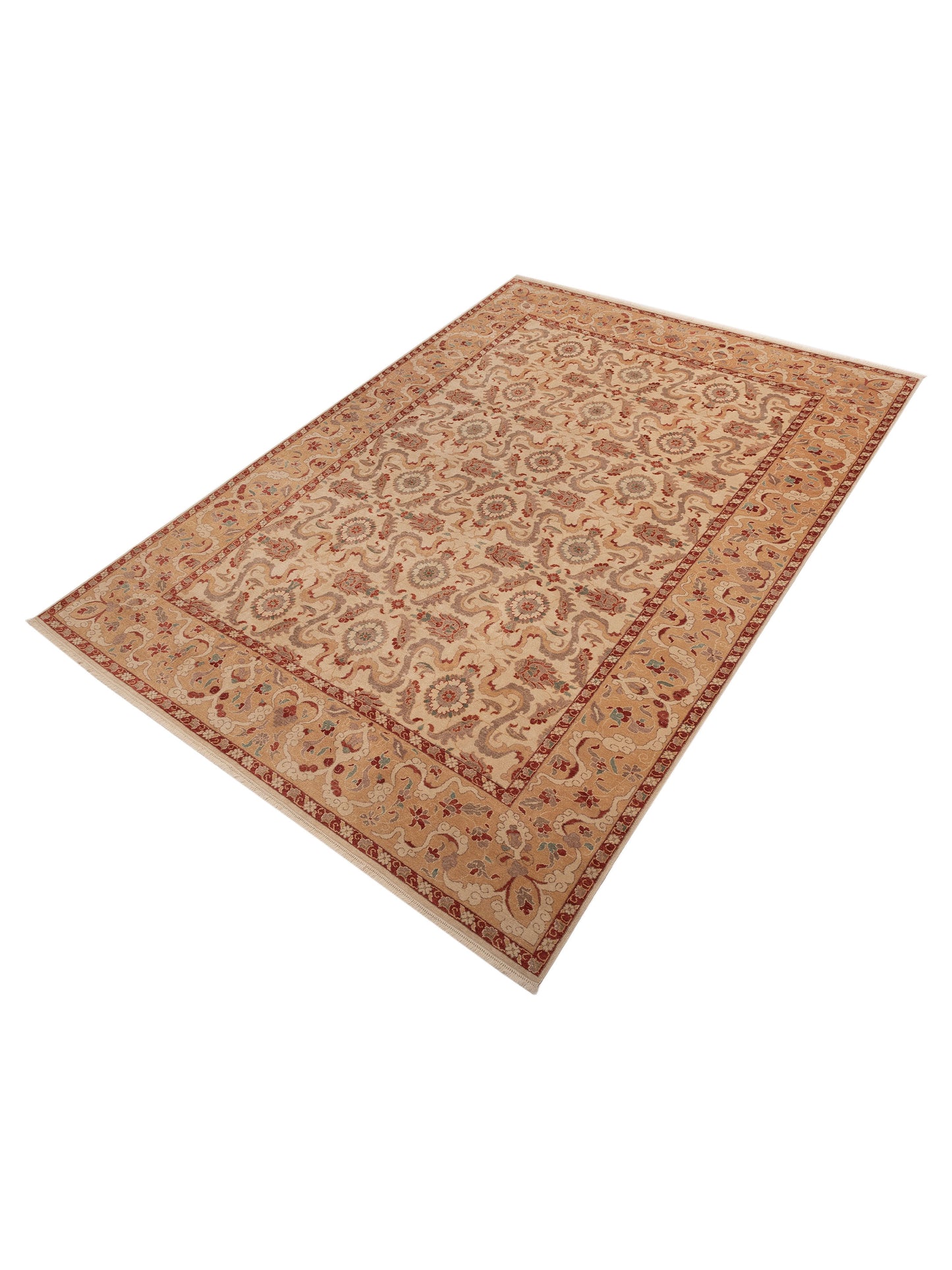Antique Loom 104466 Ivory Gold 10.5x14.2 Hand Knotted Rug