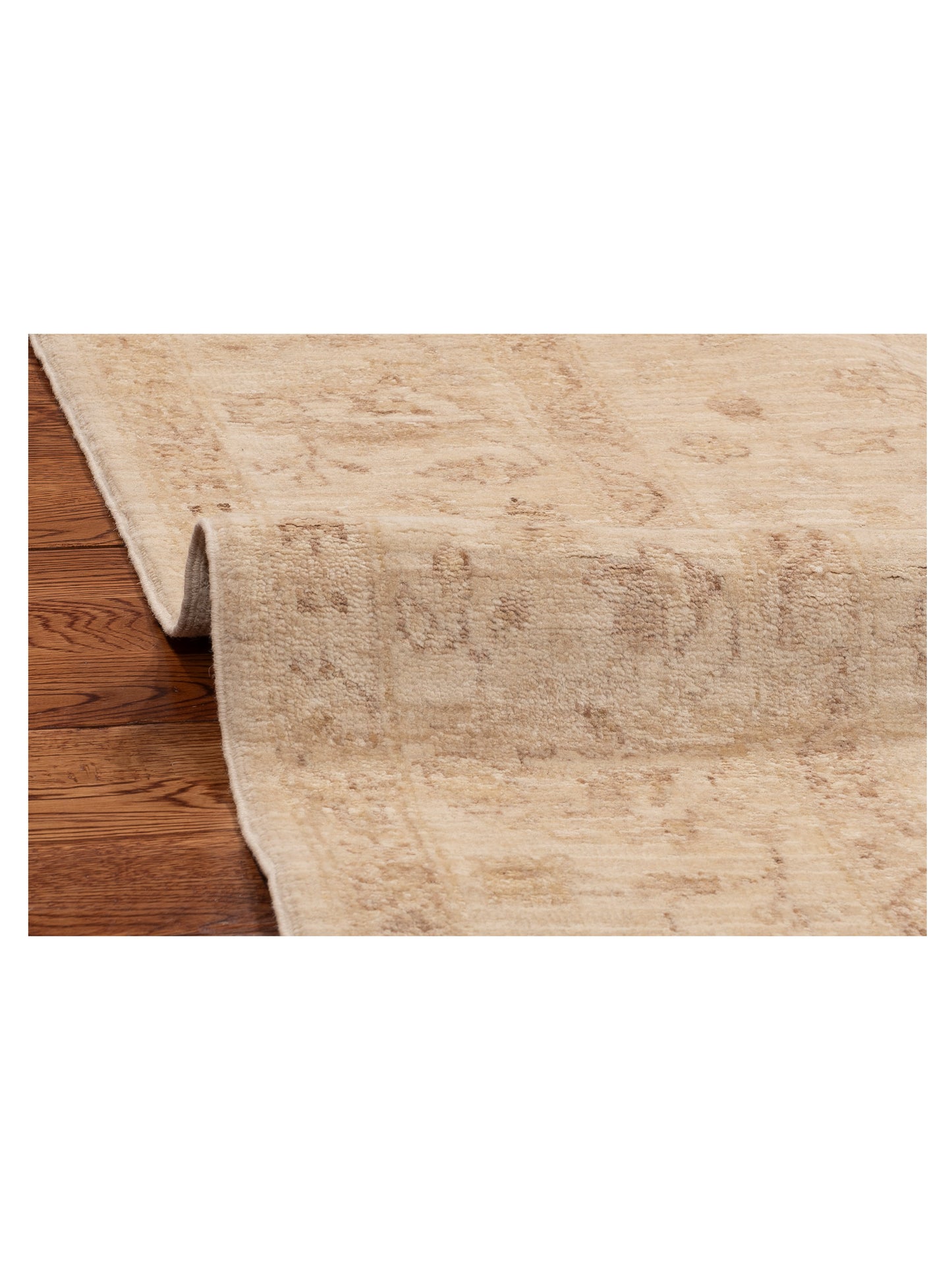 Laila 115238 Ivory Ivory 4.11x6.4 Hand Knotted Rug