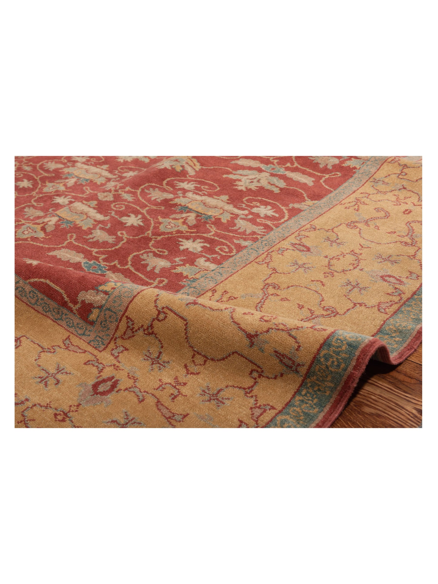 Antique Loom 117145 Rust Gold 6.10x8.1 Hand Knotted Rug