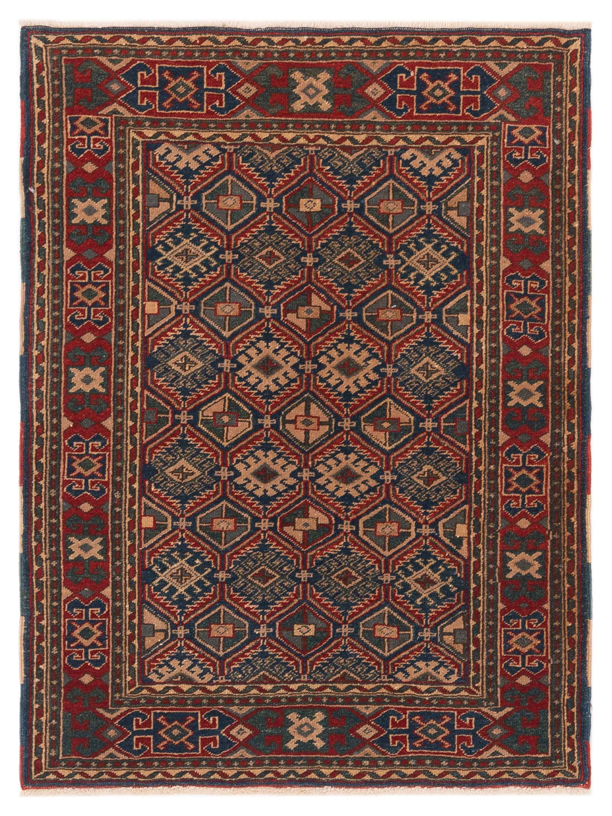 Pasha Turkish Shirwan  Blue Red Traditional