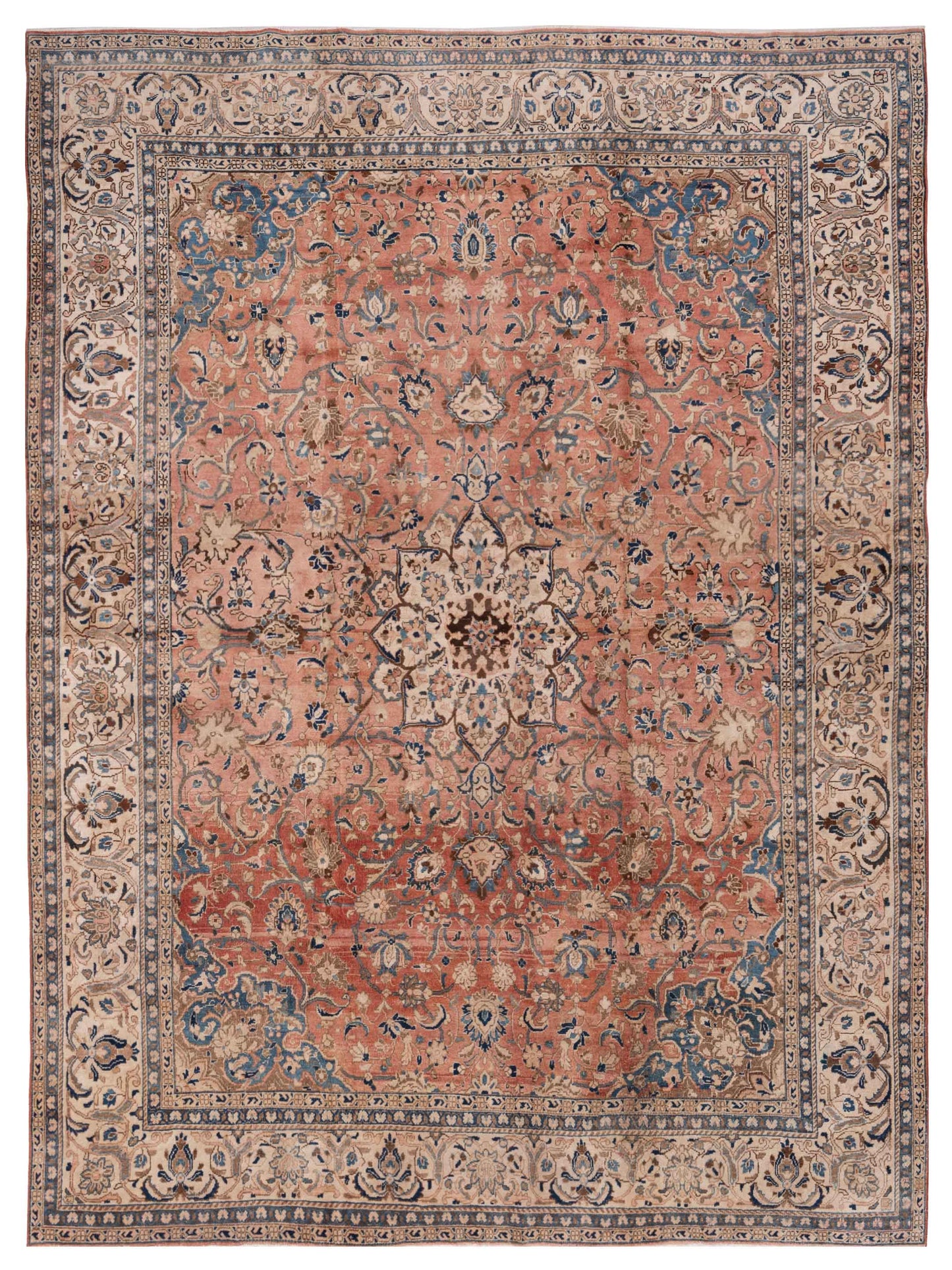 Pasha Persian  Rust Ivory Traditional