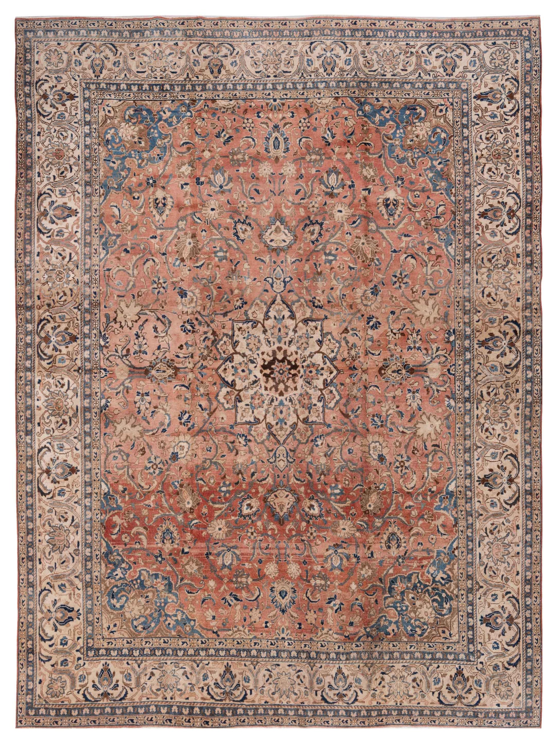Pasha Persian  Rust Ivory Traditional