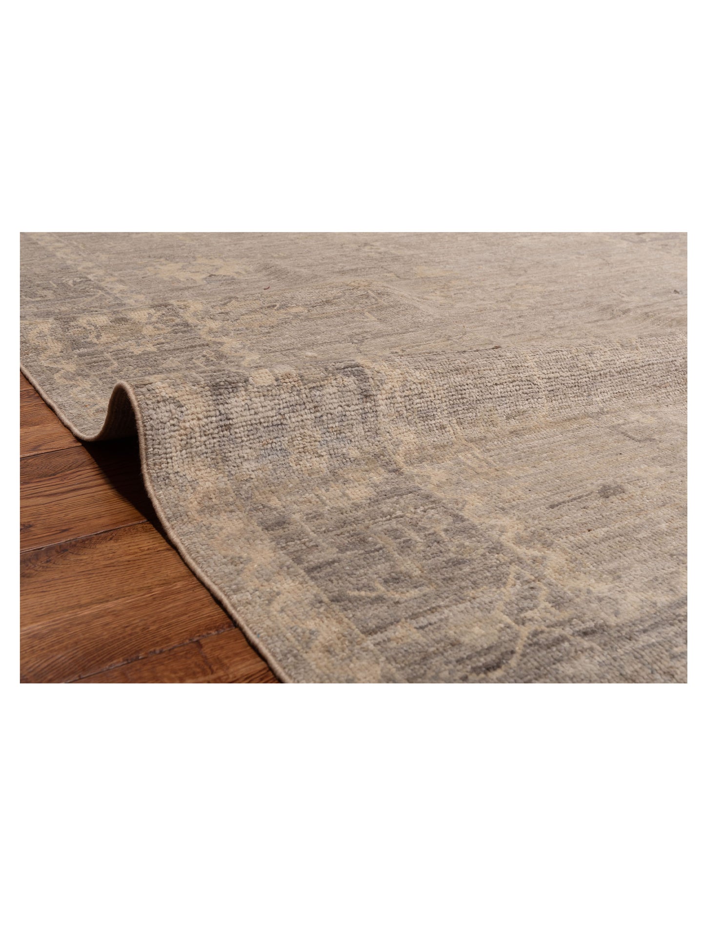 Angora Oushak 150694 Gray Gray 5.11x8.3 Hand Knotted Rug