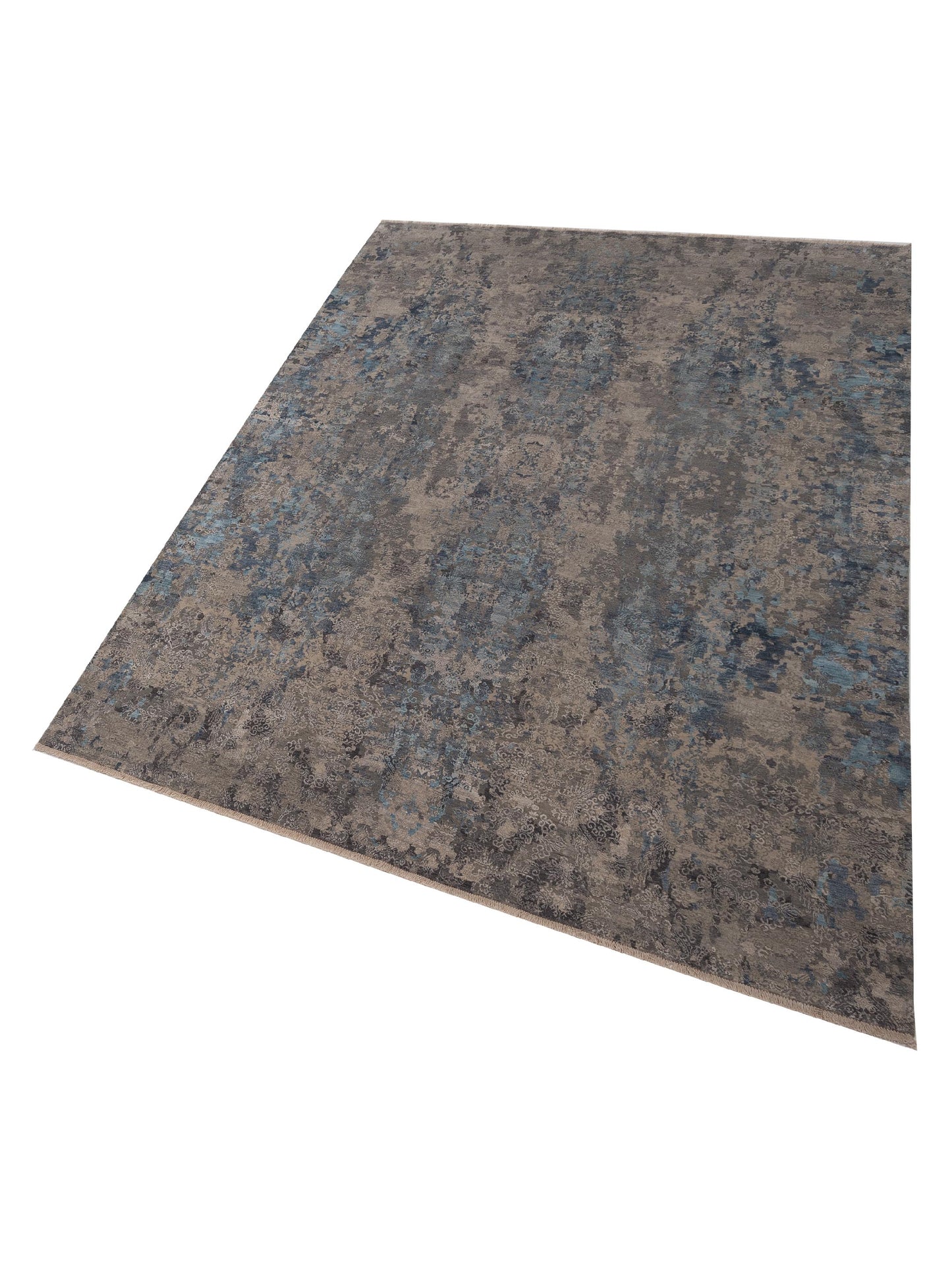 Dazzling 142719 Silver Gray 10.1x14 Hand Knotted Rug
