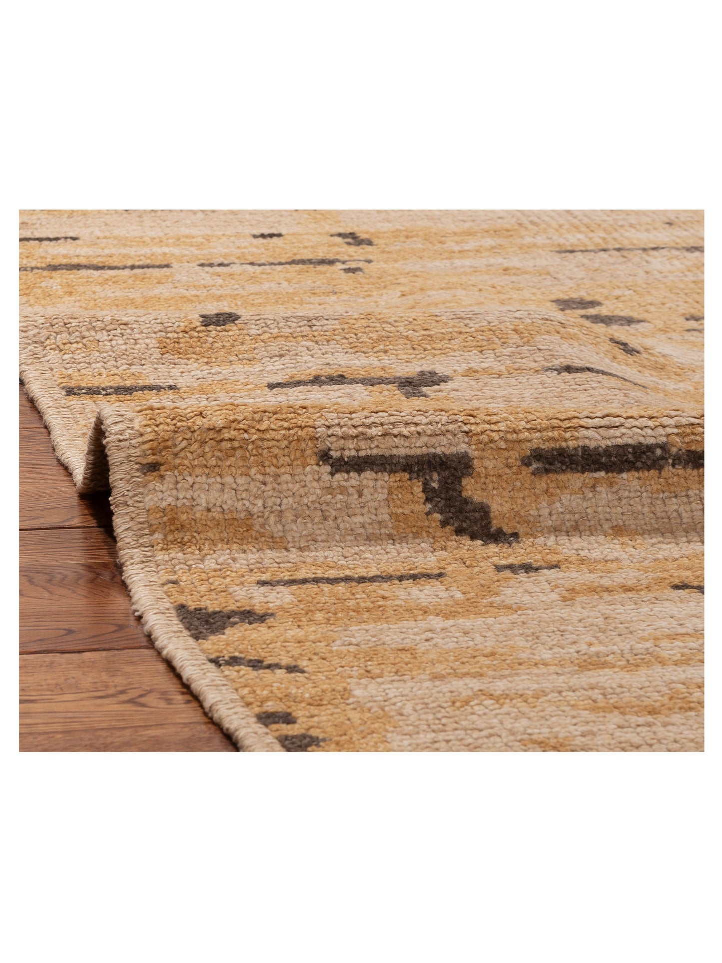 Atlas 156009 Gold Beige 8.3x12.3 Hand Knotted Rug