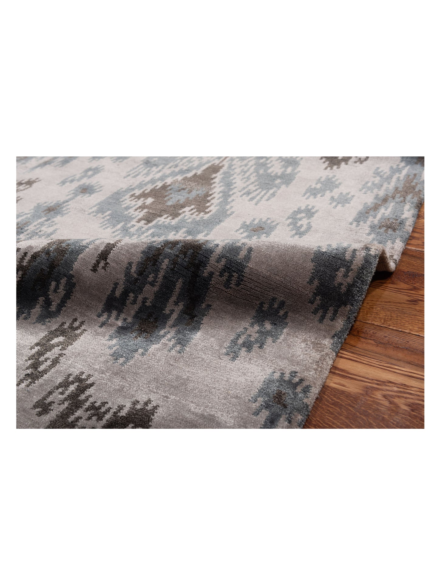 Tibetino 119203 Silver Green 6x7.11 Hand Knotted Rug