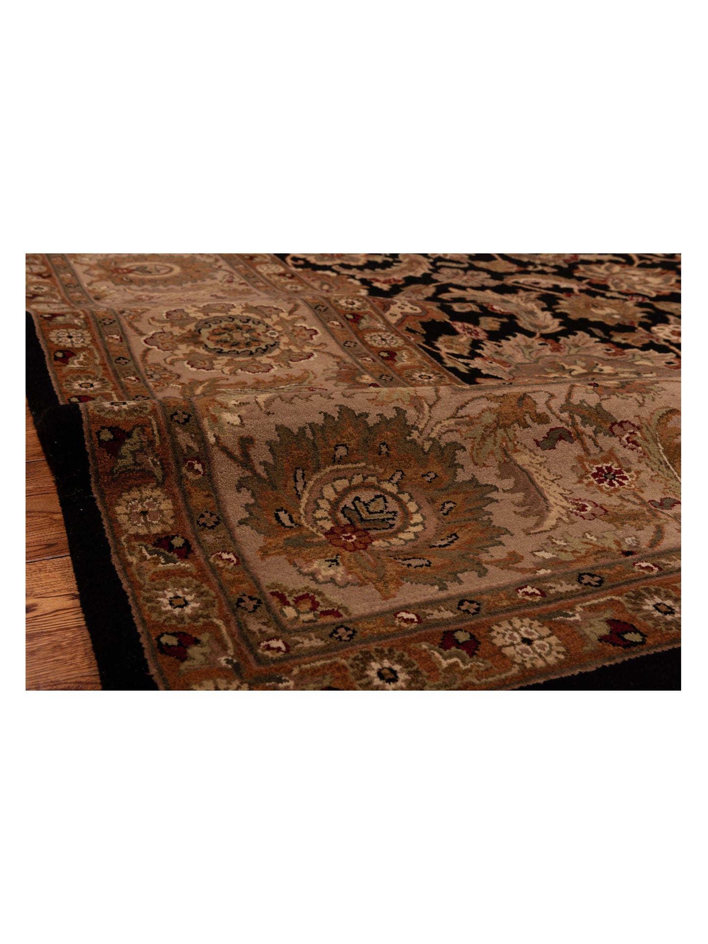 Jahan 91656 Black Beige 9x12.4 Hand Knotted Rug