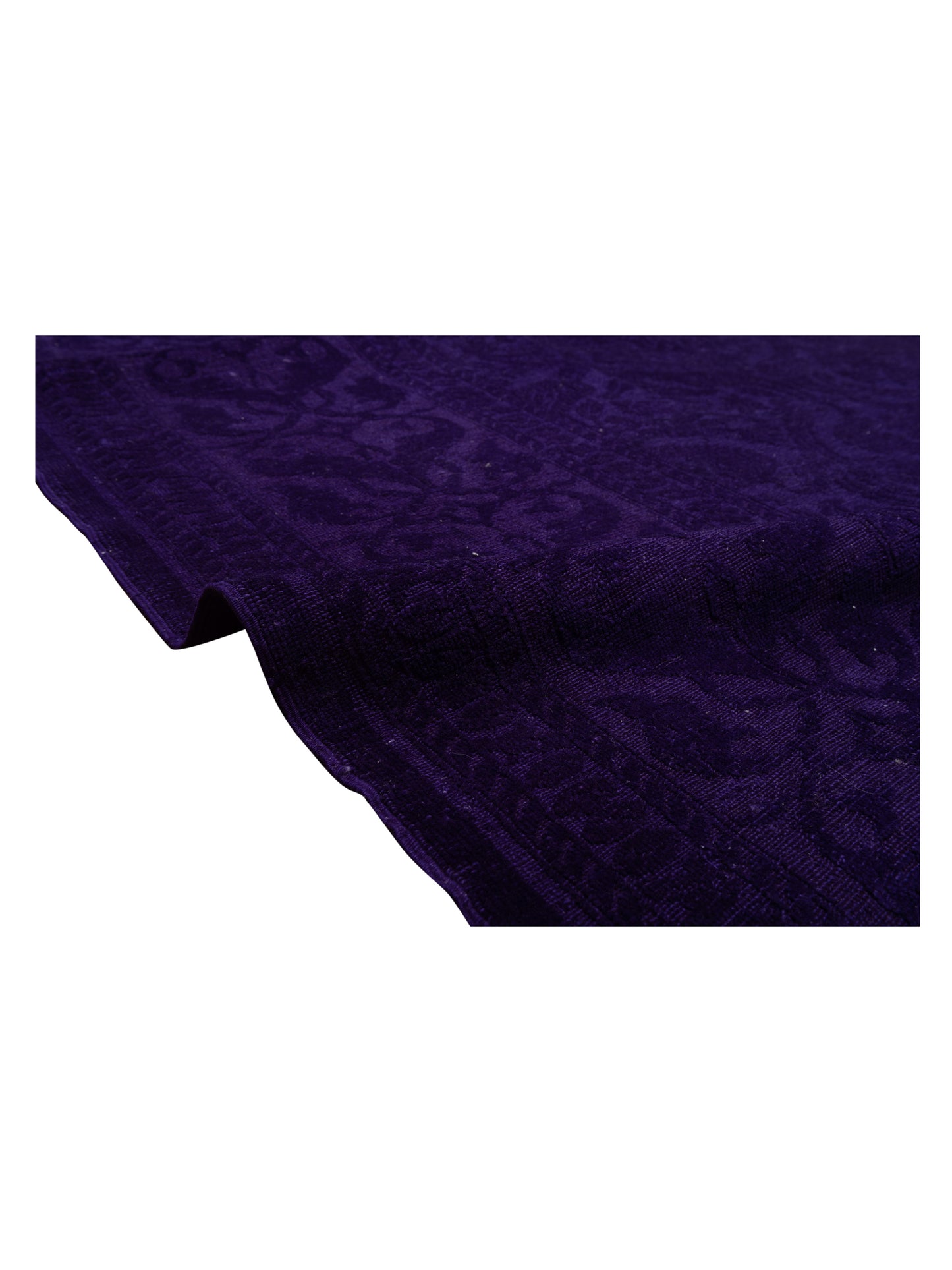 Color Bouquet 108872 Purple Purple 10.4x13.5 Hand Knotted Rug