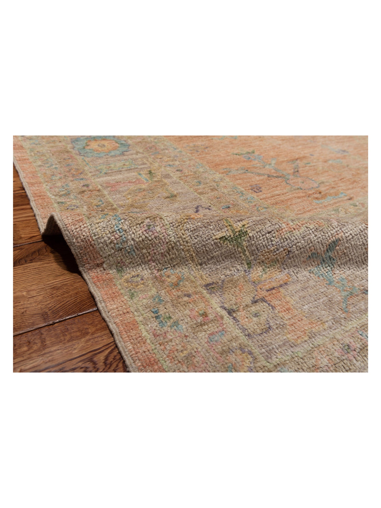 Angora Oushak 145449 Pink Purple 9x11.6 Hand Knotted Rug