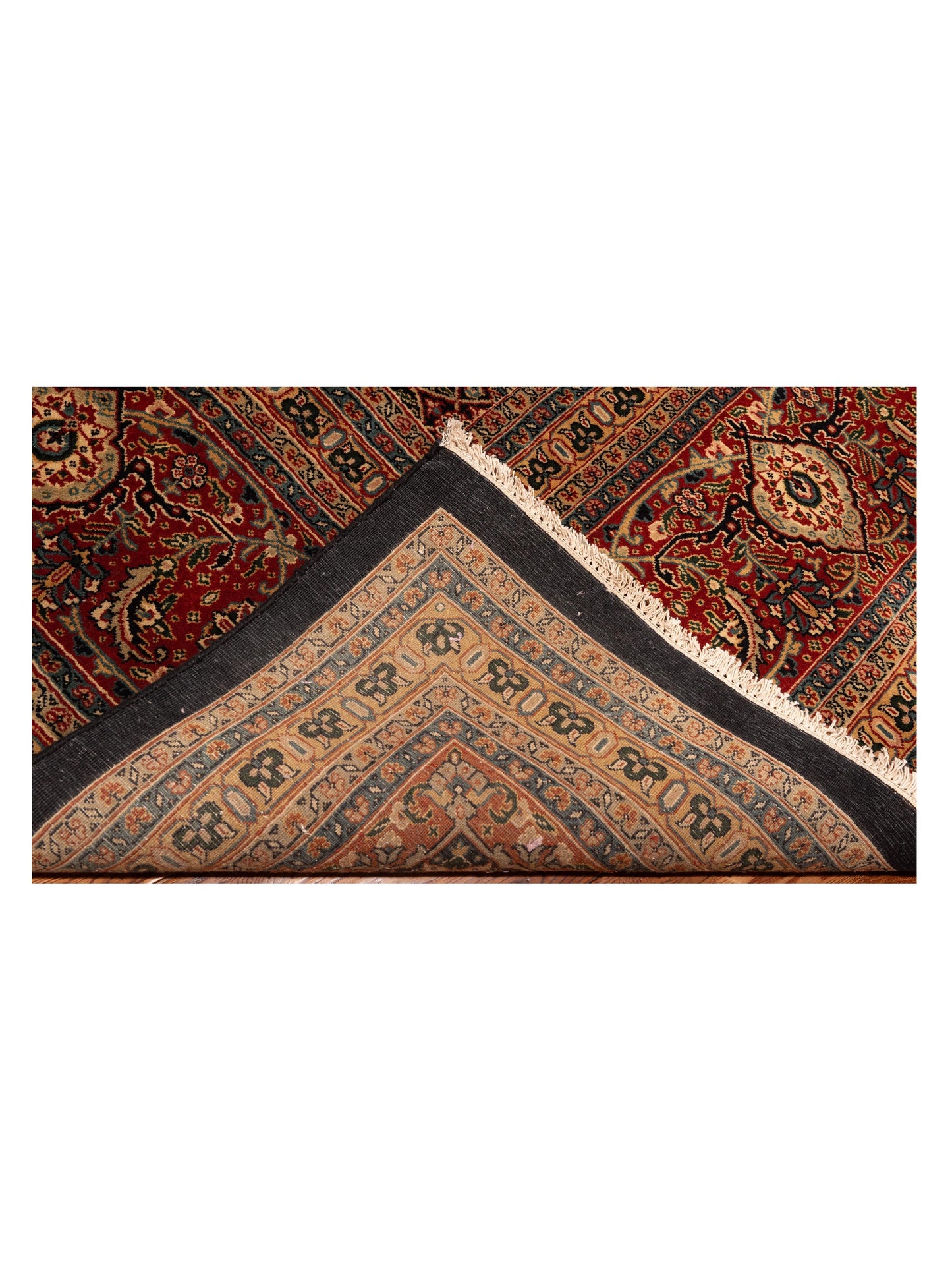 Crown 148697 Black Red 13.10x24.3 Hand Knotted Rug