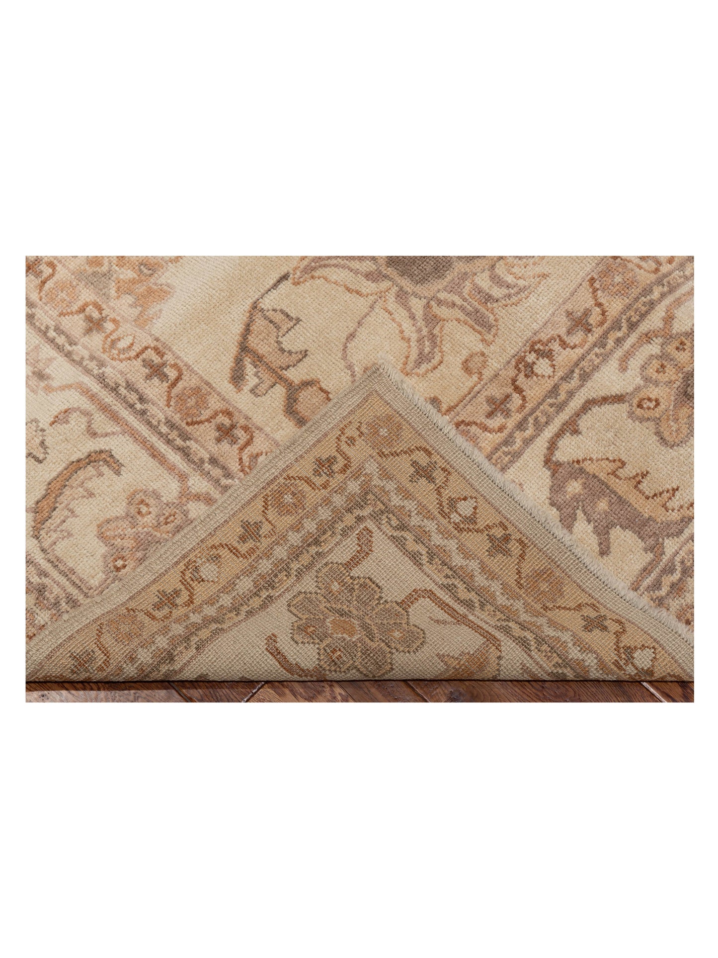 Anadol Oushak 108092 Cream Cream 9x11.6 Hand Knotted Rug