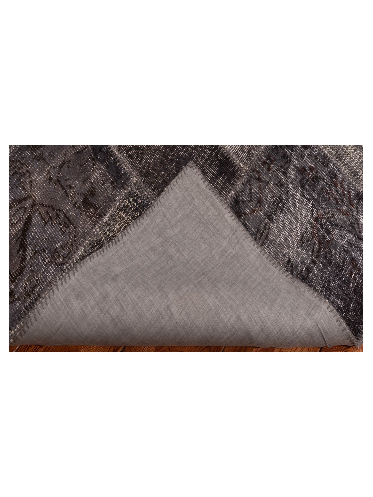 Turkish Vestige Patchwork 131022 Charcoal 5x8 Hand Knotted Rug