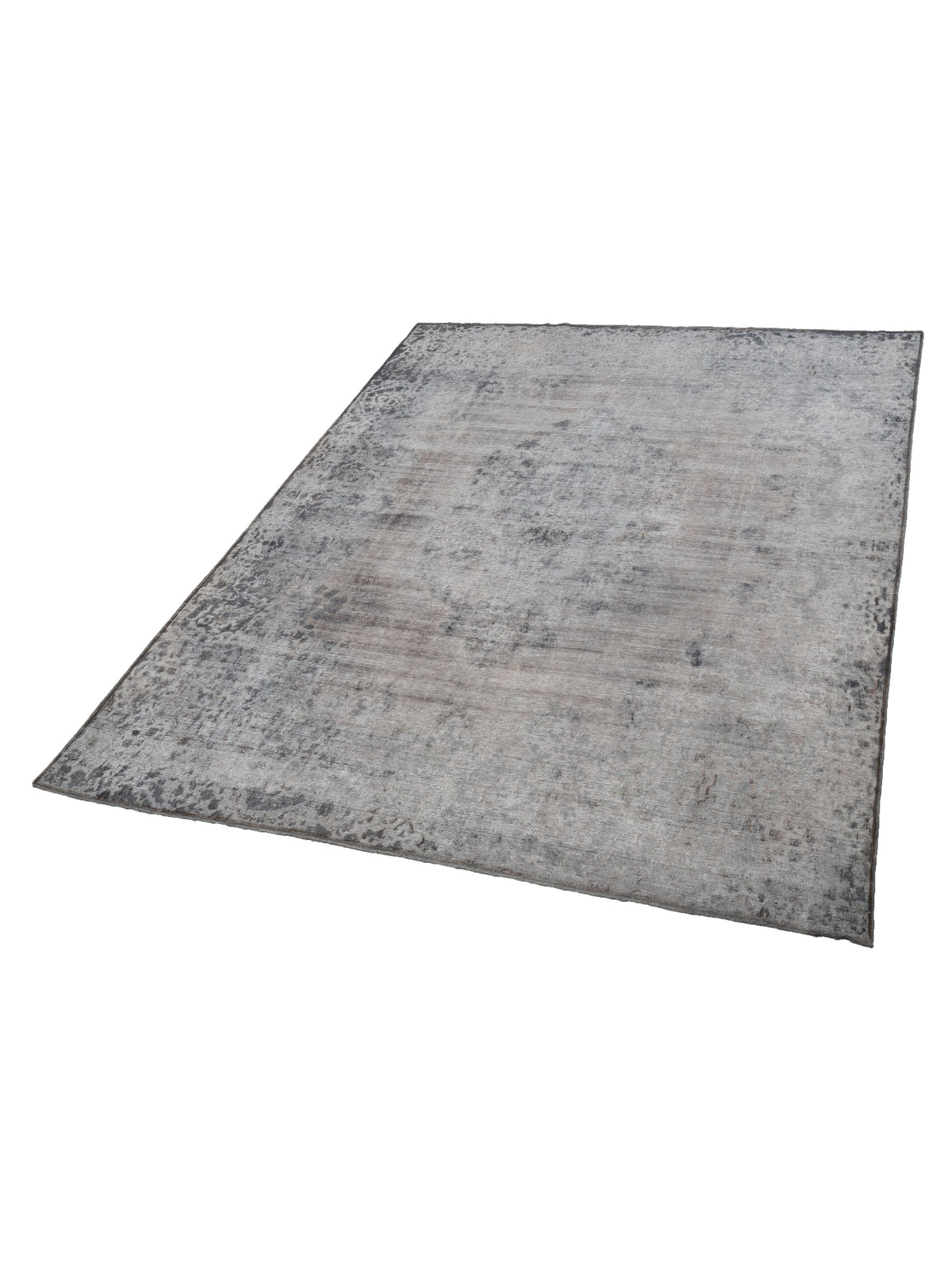 Vintage 130327 Light Gray 10.1x12.10 Hand Knotted Rug