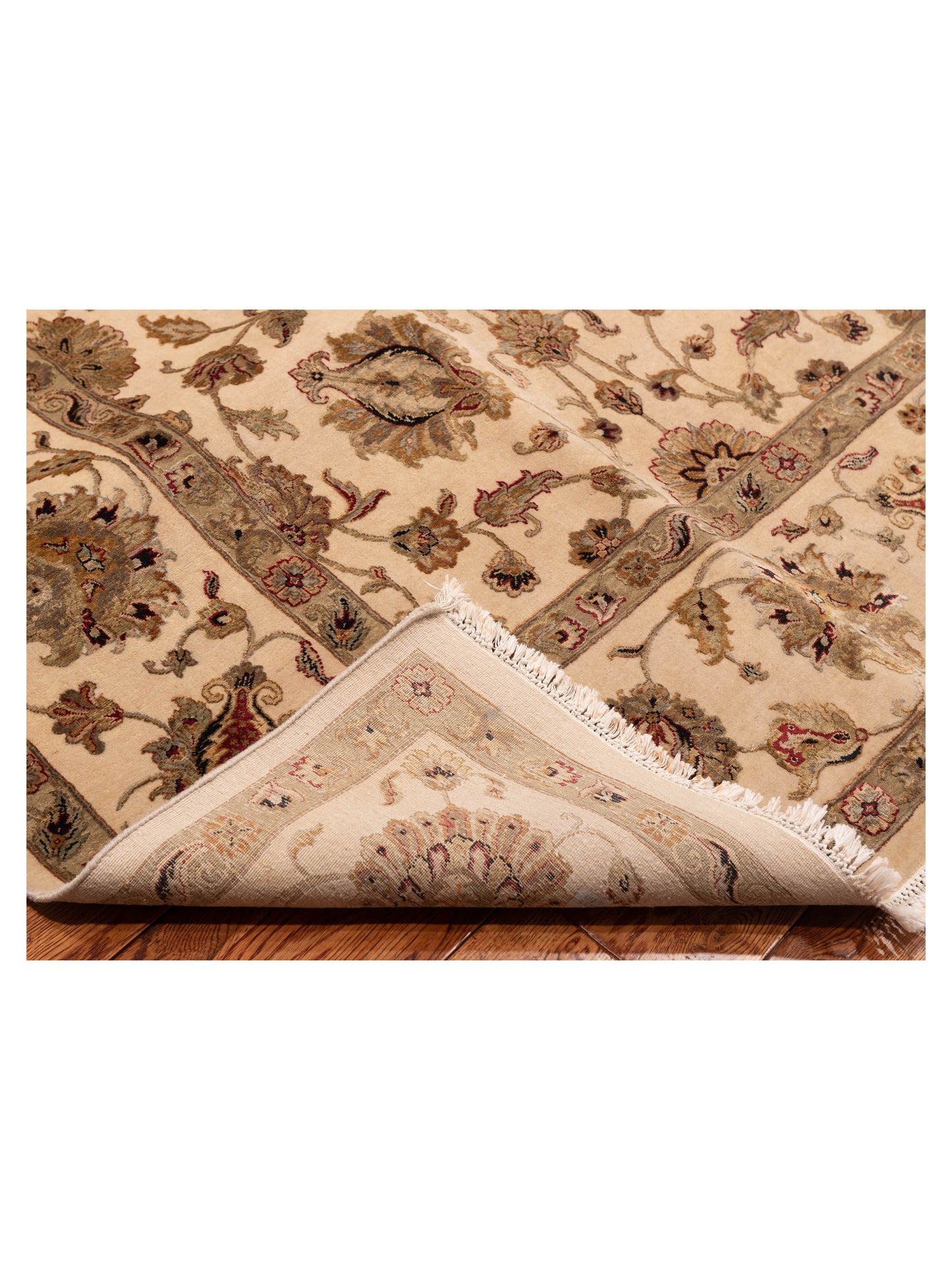 Imperial Silk 111295 Beige Beige 8.11x11.10 Hand Knotted Rug