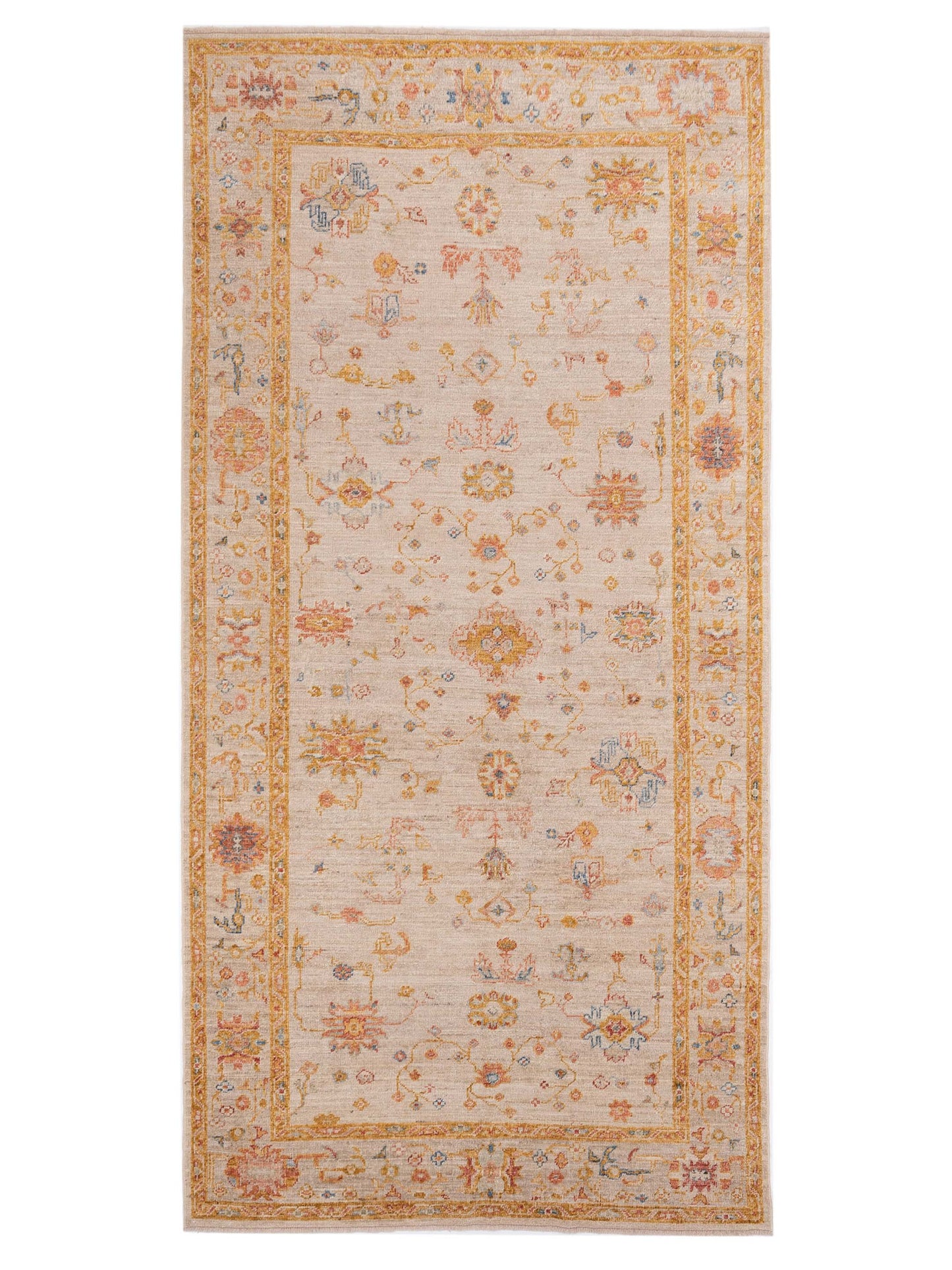 Anadol Angora Oushak  Ivory Silver Traditional